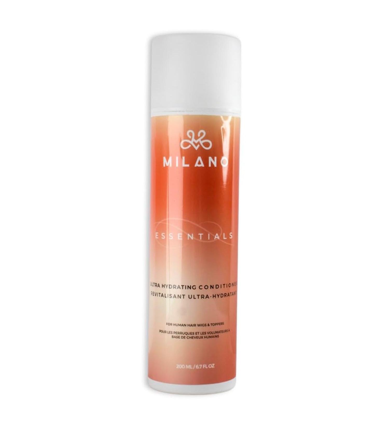 MILANO COLLECTION Essentials Ultra Hydrating Conditioner for Wigs Hair Pieces and Hair Extensions Wig Conditioner for Human Hair Wigs and Toppers Softens & Adds Manageability Wig Care Products Ultra Hydrating Conditioner 200ml - Buy Online on GoSupps.com
