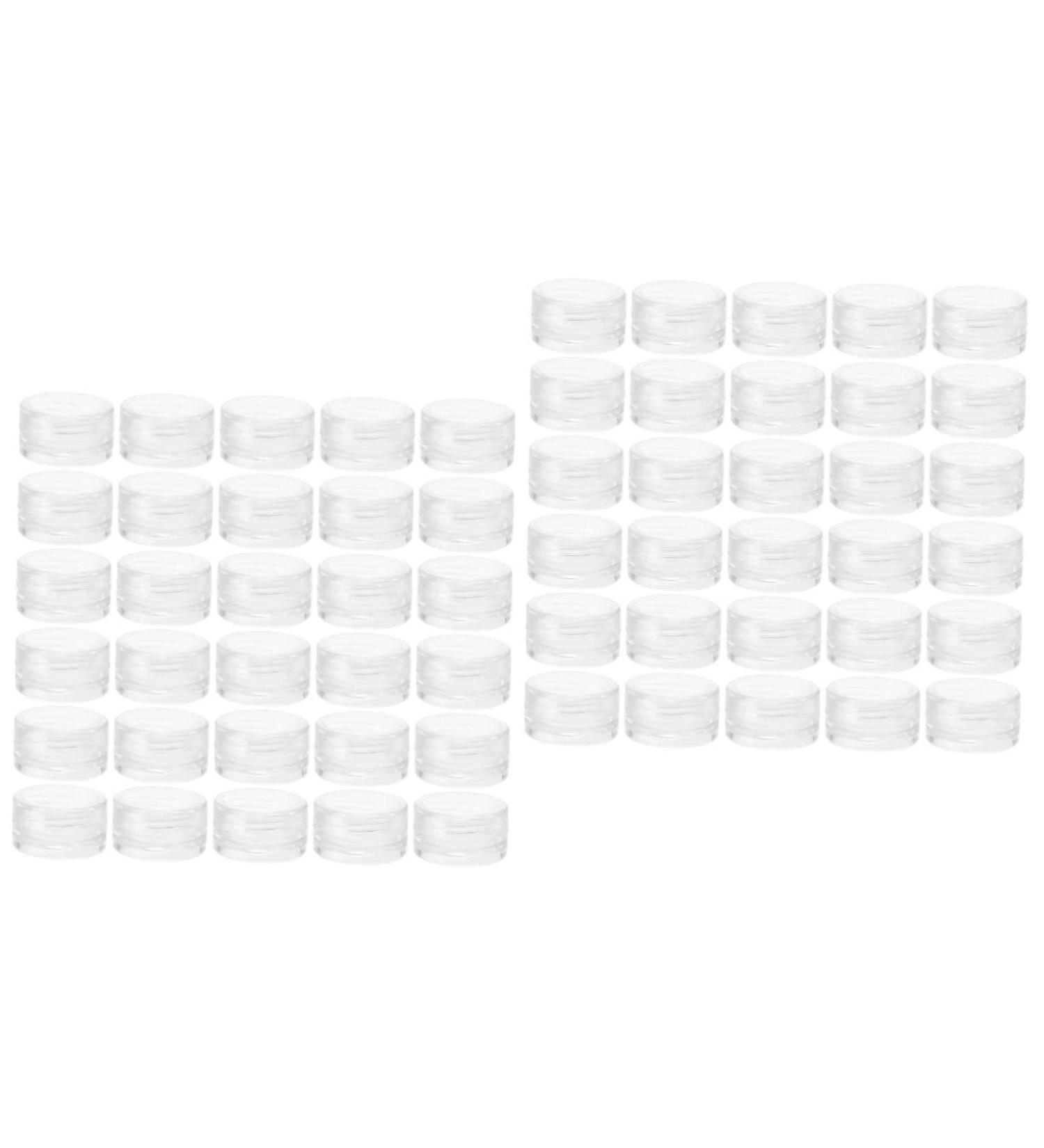 FRCOLOR 60 Pcs Cream Jars - Refillable Travel Bottles for Makeup Face Cream Body Butter & Cosmetics - Clear Container Set for International Shipping - Buy Online on GoSupps.com