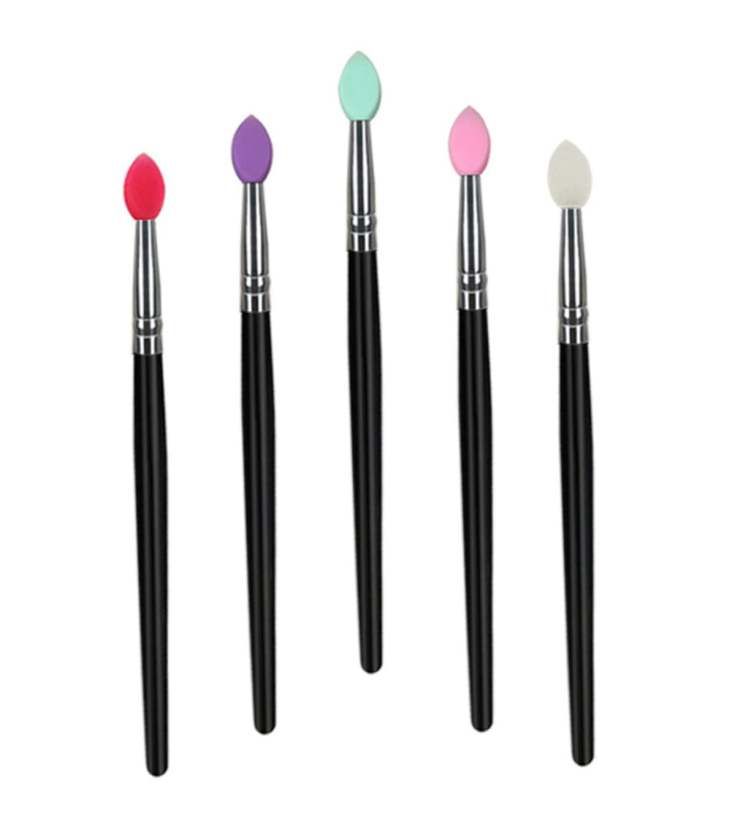 Balacoo 5pcs Eye Shadow Brush Flat Makeup Brush Eye Smudger Brush Eyeshadow Sponge Tool Brush - Buy Online on GoSupps.com