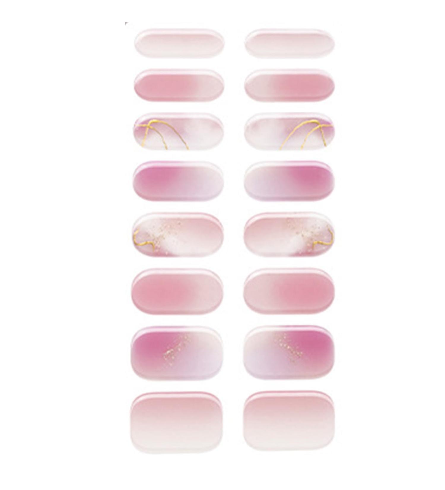 Semi Cured Gel Nail Strips Long Lasting Gel Nail Stickers Waterproof Nail Wraps UV Nail Polsih Stickers for Women Nail Art Decals Nail Accessories Bsg0268 - Buy Online on GoSupps.com