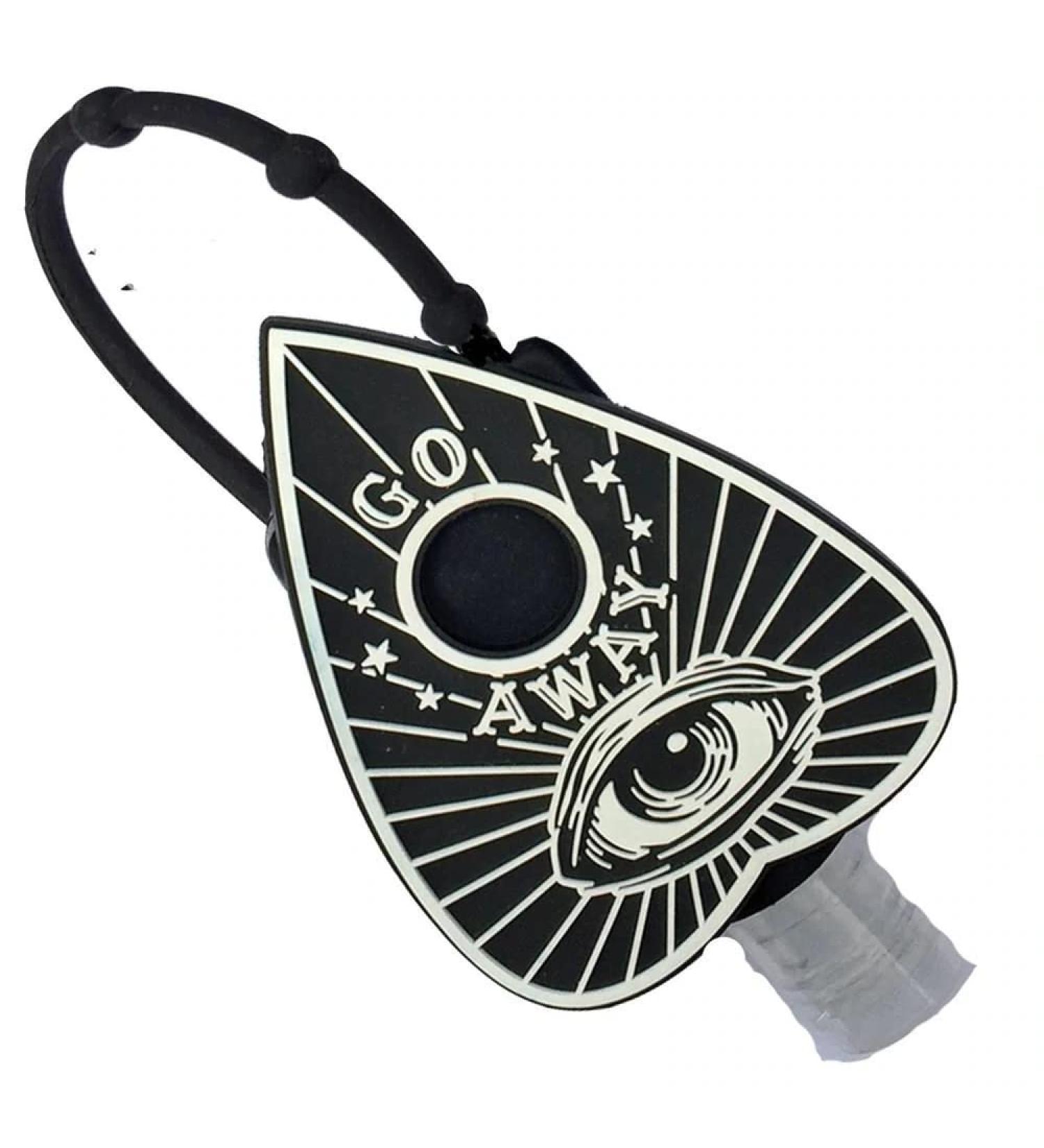 Kreepsville Hand Sanitizer Holder Gothic Horror with Empty Refillable Bottle (Planchette)