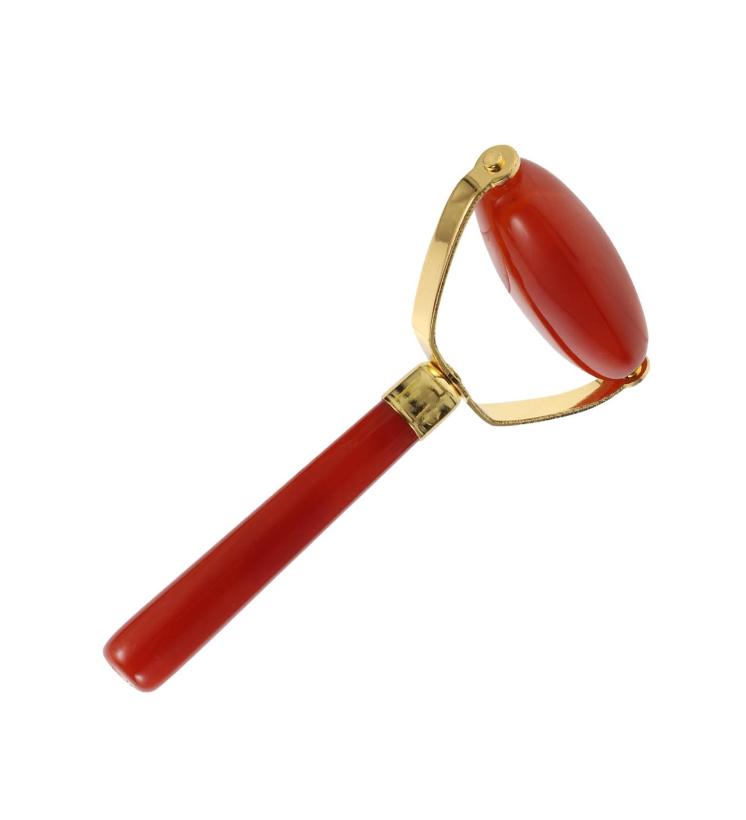 NOLITOY Agate Scraping Board - Facial Massager & Eye Roller Tool Set for Relaxation | 1pc Red 12x7cm - Buy Online on GoSupps.com