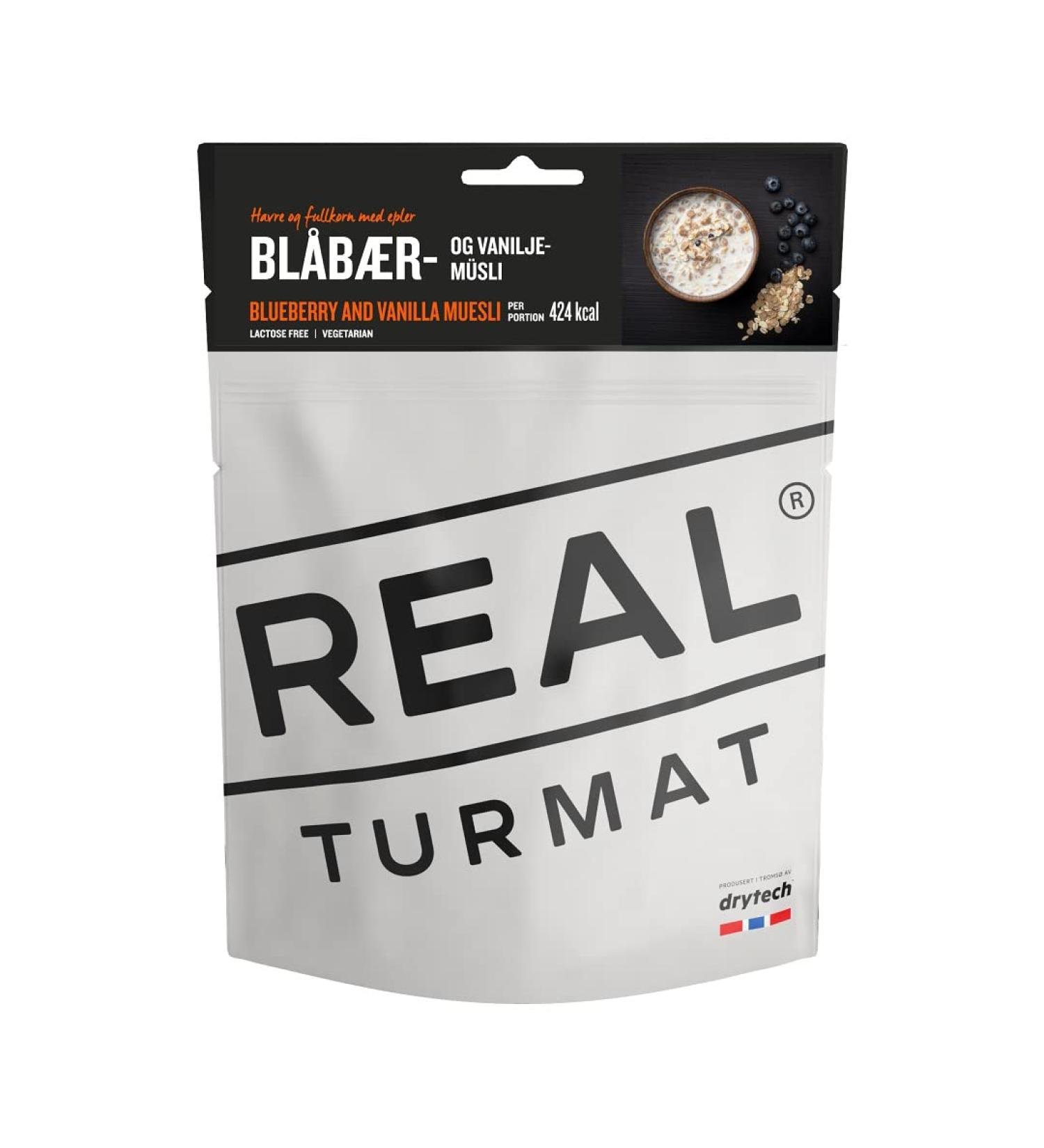 Drytech REAL Turmat Muesli la vanille Muesli sous vide pour les d placements