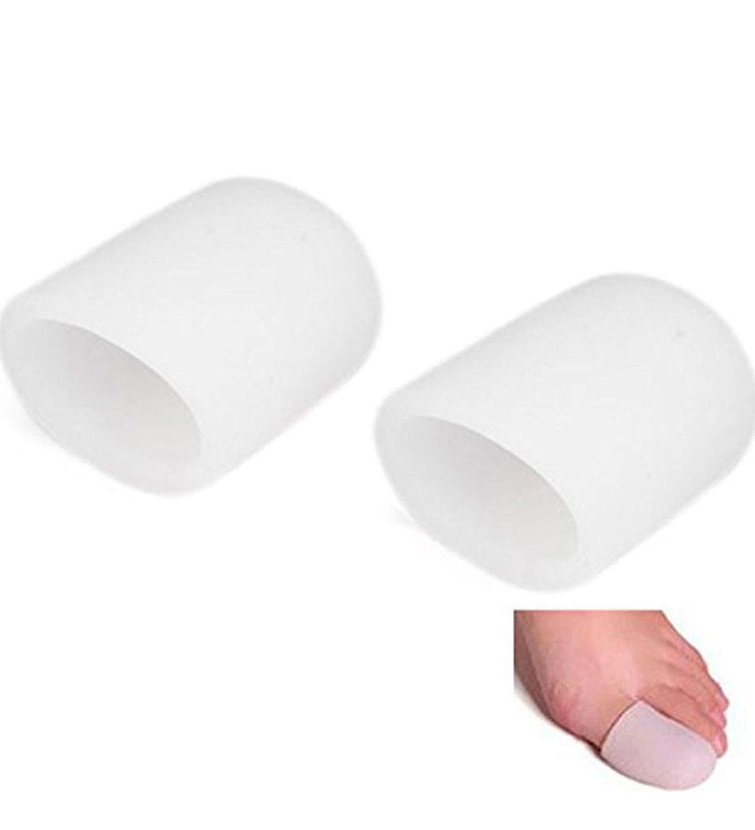JIAHAO Silicone Gel Big Toe Cap Protector (1 Pair) - Foot Pain Relief & Toe Nail Protection - Prevent Friction Injuries, Bunions, Blisters, Corns & Calluses - Ingrown Toe Nails - Foot Care Solution - Buy Online on GoSupps.com