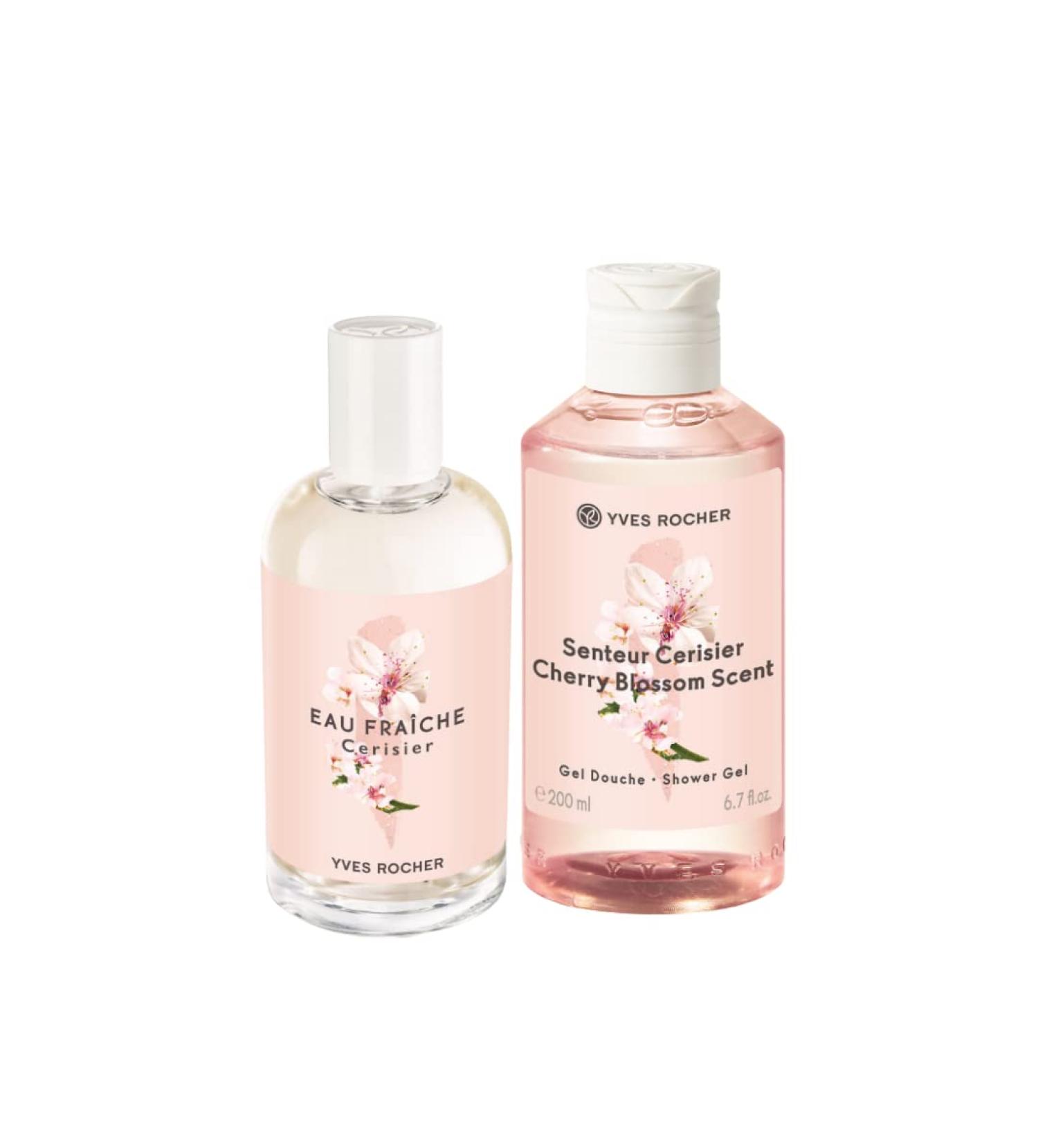 Yves Rocher Cherry Blossom cherry bloom Eau de Toilette and Shower Gel for Women (Set) - Buy Online on GoSupps.com