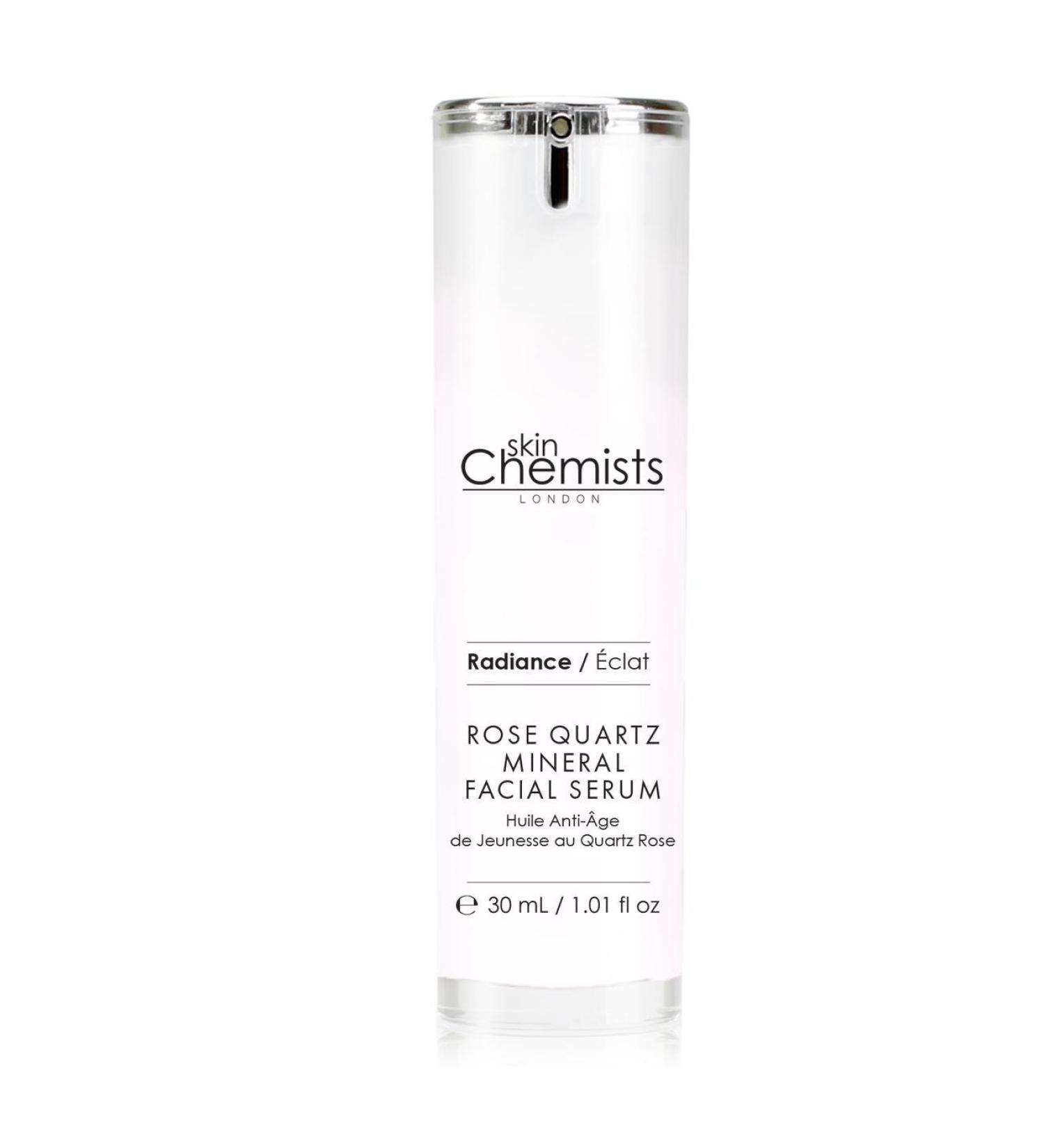 skinChemists Rose Quartz Mineral Facial Serum - Elevate Your Skincare with Exfoliation Skin Renewal & Firming Benefits - 1.1 oz (30 ml - Buy Online on GoSupps.com