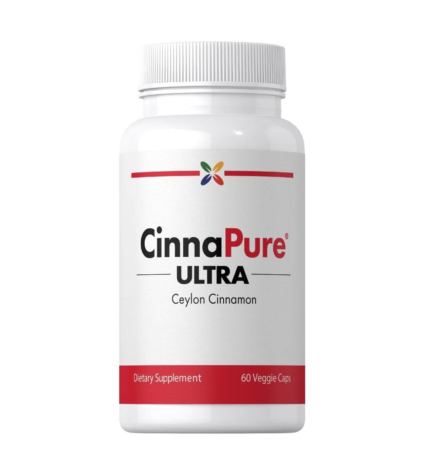 Stop Aging Now - Ceylon Cinnamon Supplement - with Chromium - 60 Vegetarian Capsules - Buy Online on GoSupps.com