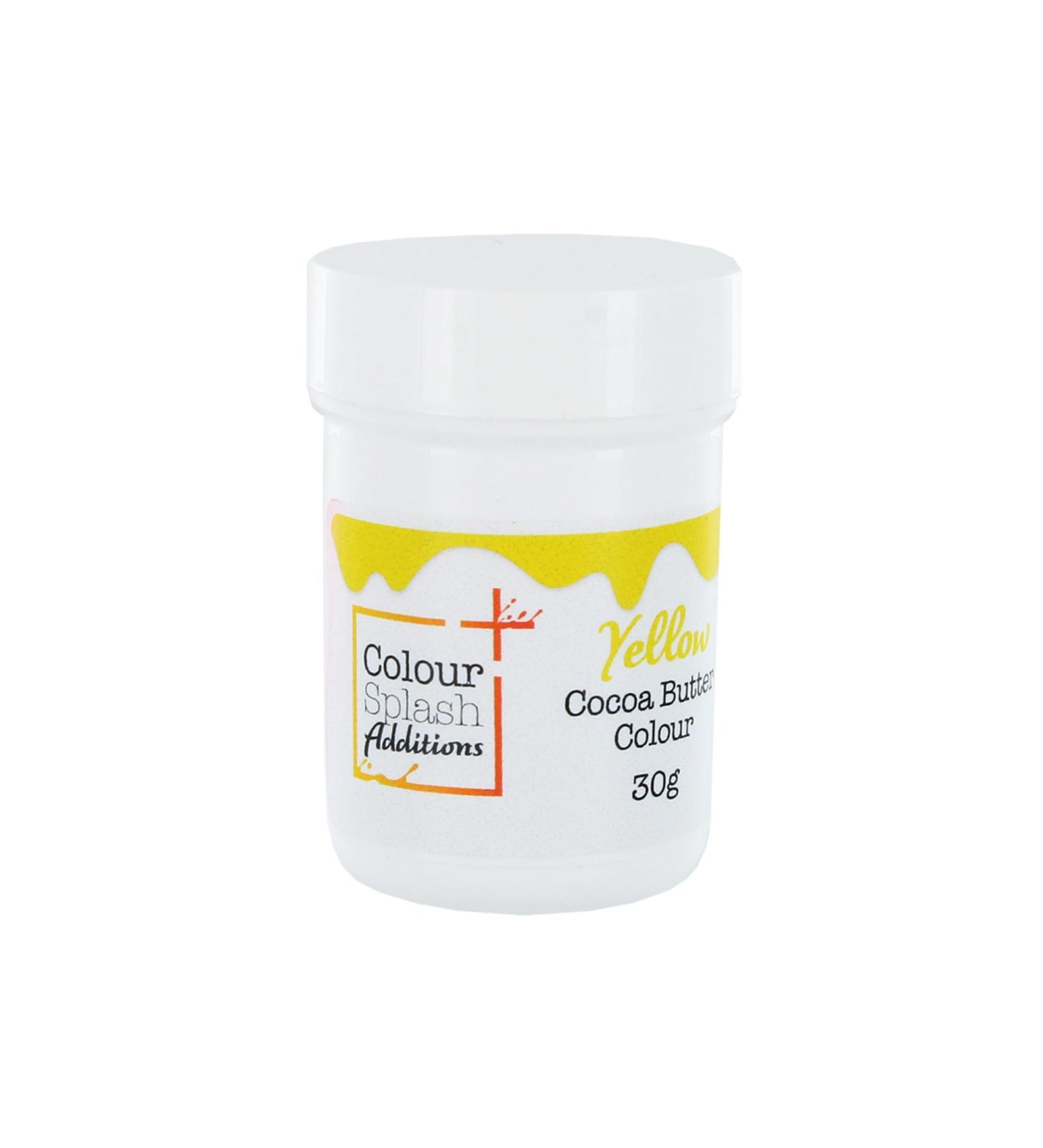 Colour Splash Additions Chocolate Colour | Yellow Cocoa Butter For Cake Decorations Truffles Chocolates | Chocolate Paint - 30g - Buy Online on GoSupps.com
