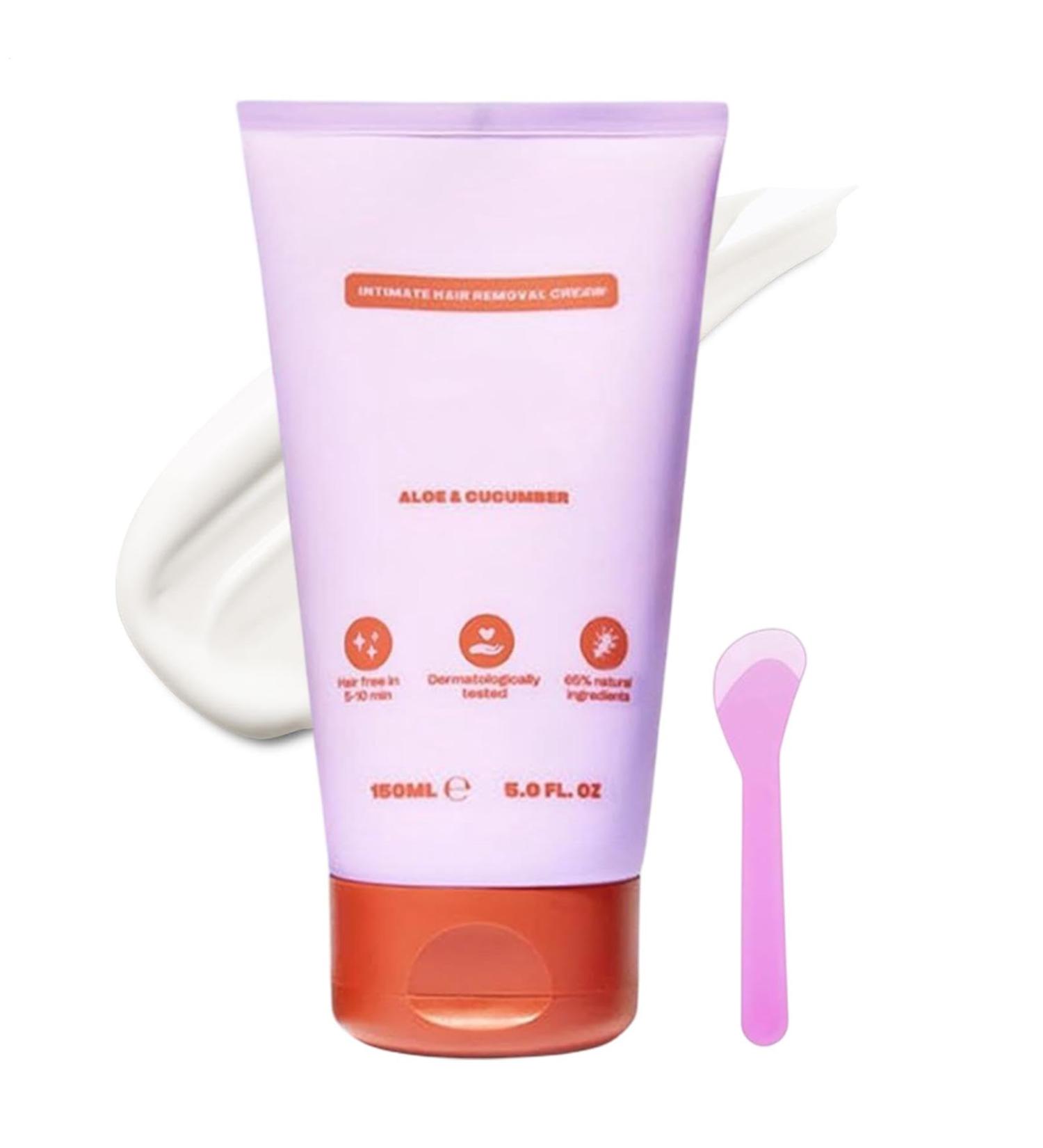  G n rique Hair Removal Cream Hair Shaving Cream - Intimate Body Hair Remover | Painless Hair Removal Cream with Spatula Applicator for Women and Men - Buy Online on GoSupps.com