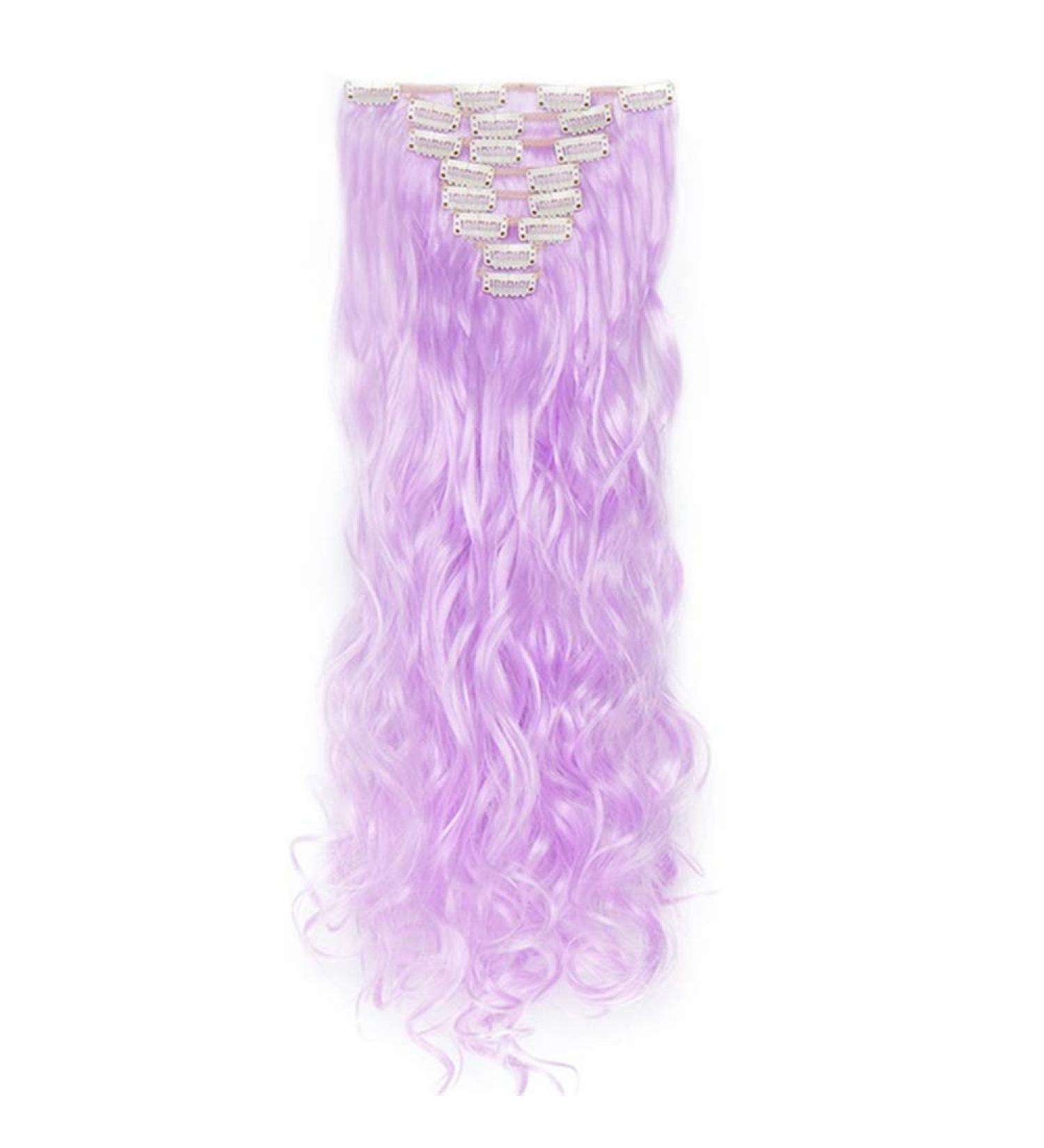 24 Inch Clip-In Hair Extensions | 8pcs High Temperature Synthetic Wig | Long Hair Clips - International Shipping Available - Buy Online on GoSupps.com