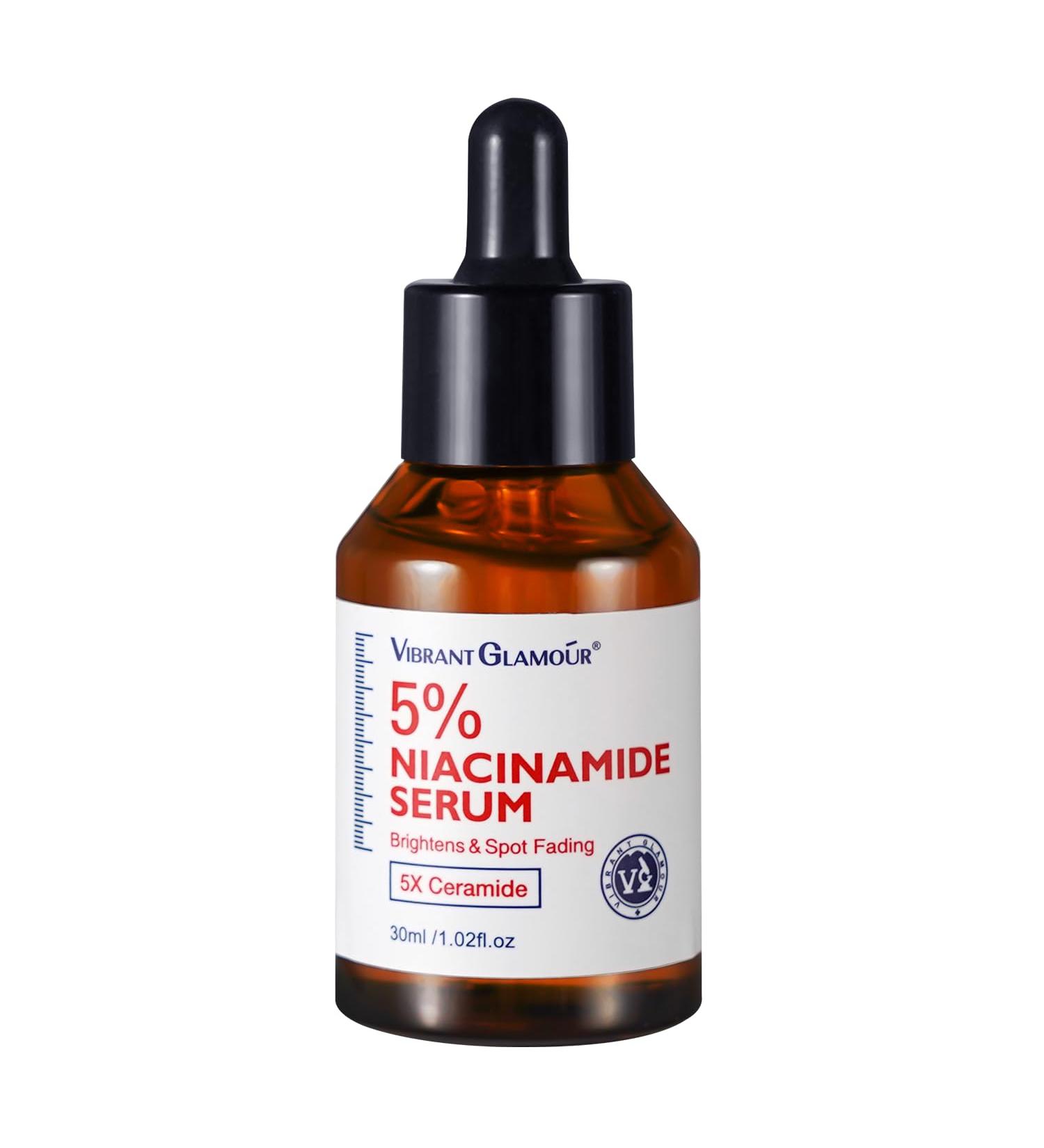 5% Niacinamide Serum - Anti-Blemish Face Serum with Hyaluronic Acid Vitamin C & 5x Ceramide for Skin Balancing & Pore Reduction - 1.02 fl. oz - Buy Online on GoSupps.com