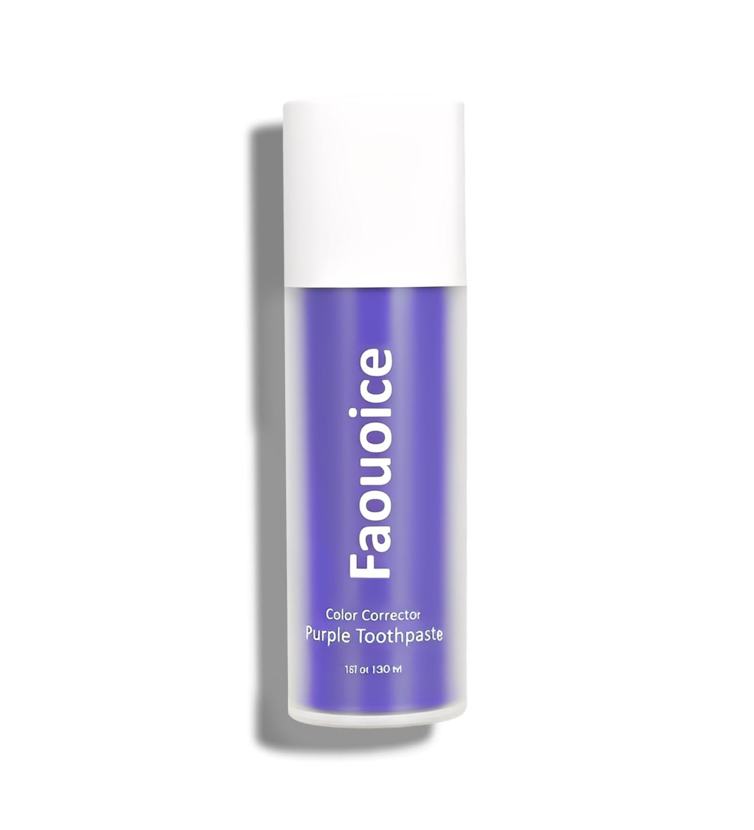 Purple Toothpaste for Teeth Whitening Color-Correcting Technology Teeth Whitening Booster Tooth Stain Removal Long-Lasting Fresh Breath - Buy Online on GoSupps.com