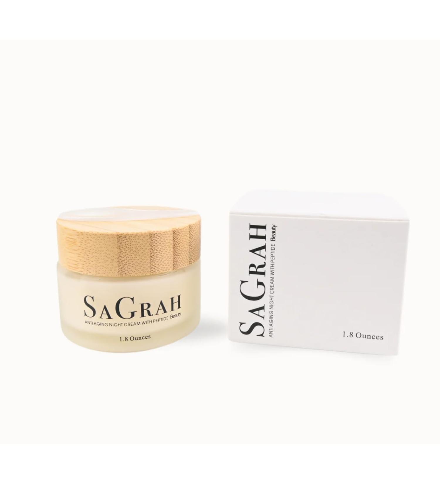 SaGrah Beauty Anti-Aging Night Cream for Smoother Firmer Complexion Revitalizing Formula