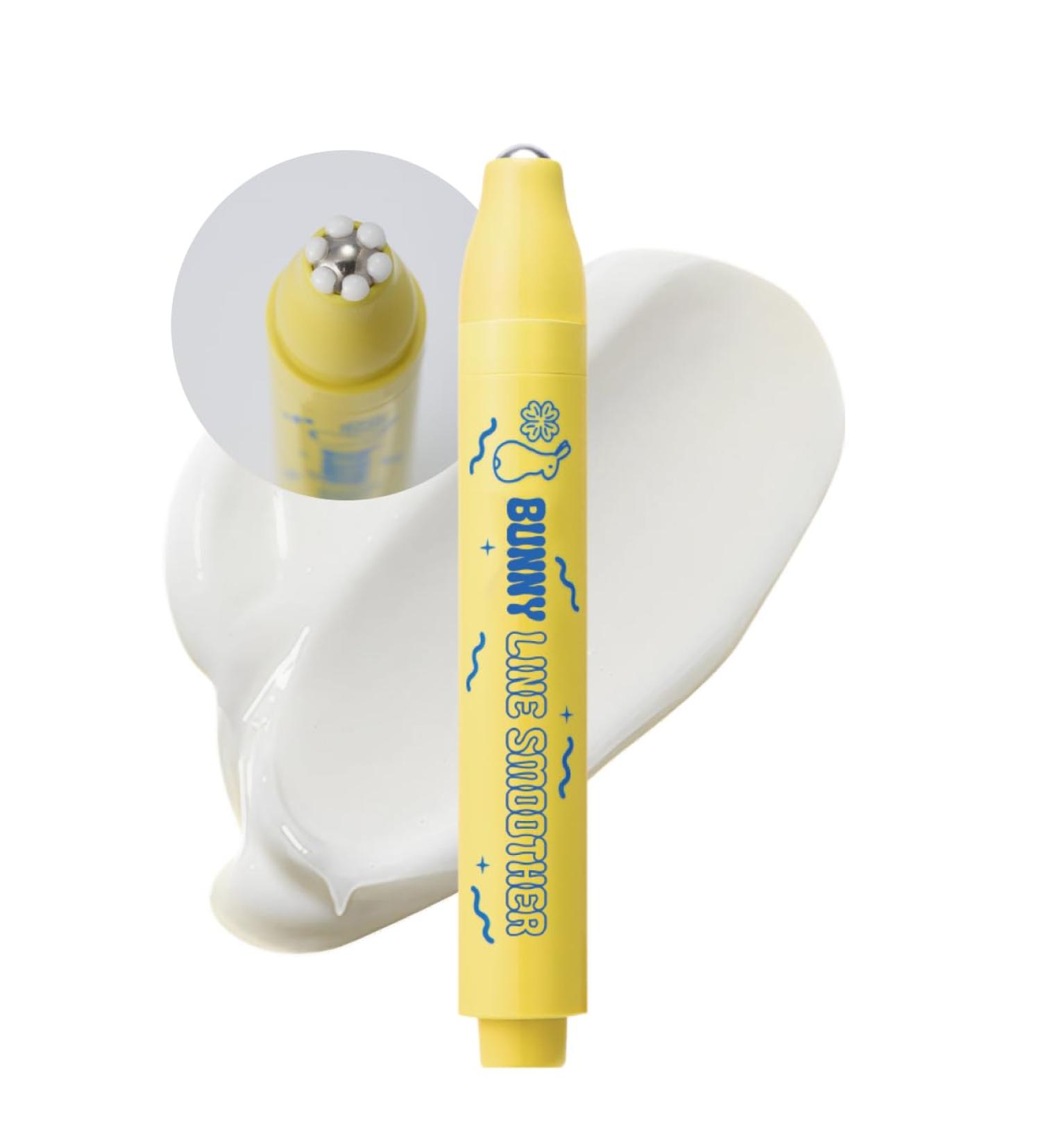CHASIN' RABBITS Bunny Line Smoother Eye Cream Roller 0.5 Fl Oz Eye Serum with Surgical Steel Cooling Stick Under Eye Vegan Korean Skincare - Buy Online on GoSupps.com