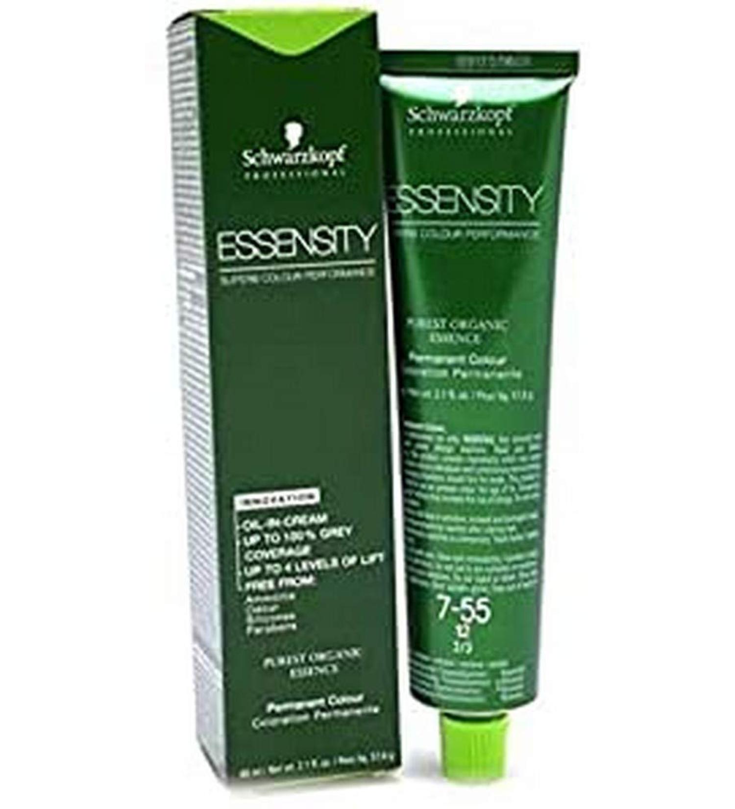 Schwarzkopf Professional Essensity Permanent Hair Color 7-55 Medium Extra Gold Blonde 2.1 Ounce 2.1 Ounce (Pack of 1) 7-55 Medium Extra Gold Blonde