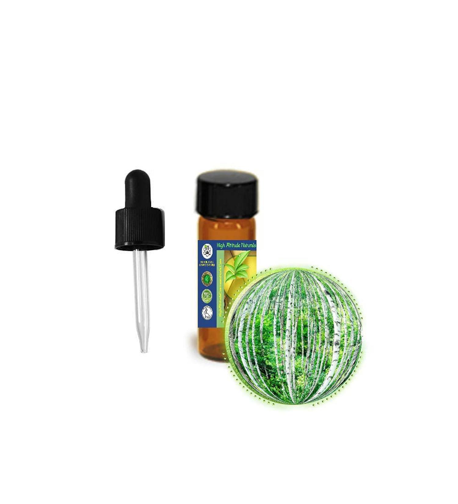 3.7ml (1/8oz) Birch Bud Essential Oil (Betula Pendula Silver European)