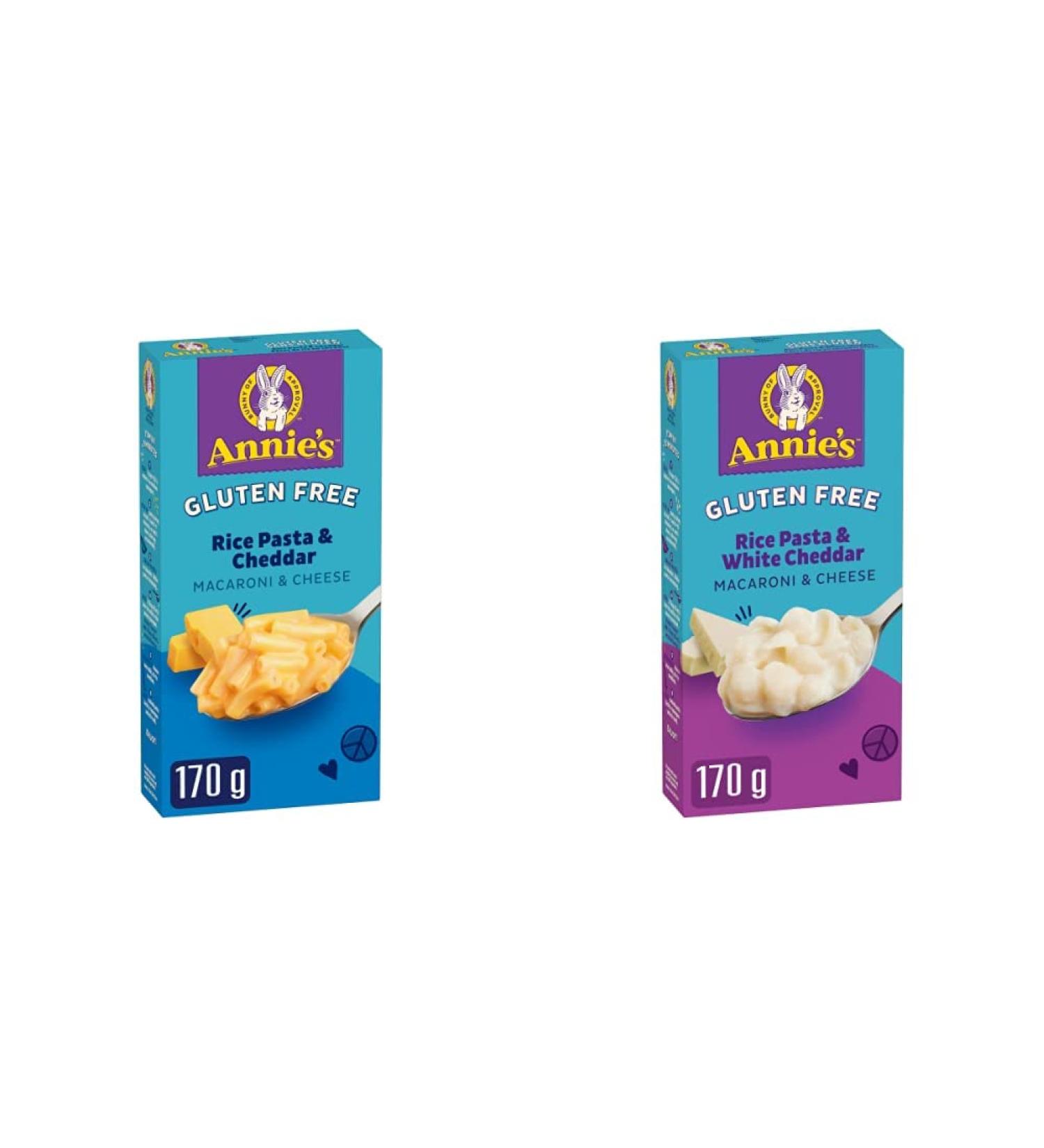 Annie s Homegrown Gluten Free Rice Pasta & Cheddar Macaroni & Cheese 170 Gram (Imported from Canada) & Gluten Free Rice Pasta & White Cheddar Macaroni & Cheese 170 Grams - Buy Online on GoSupps.com