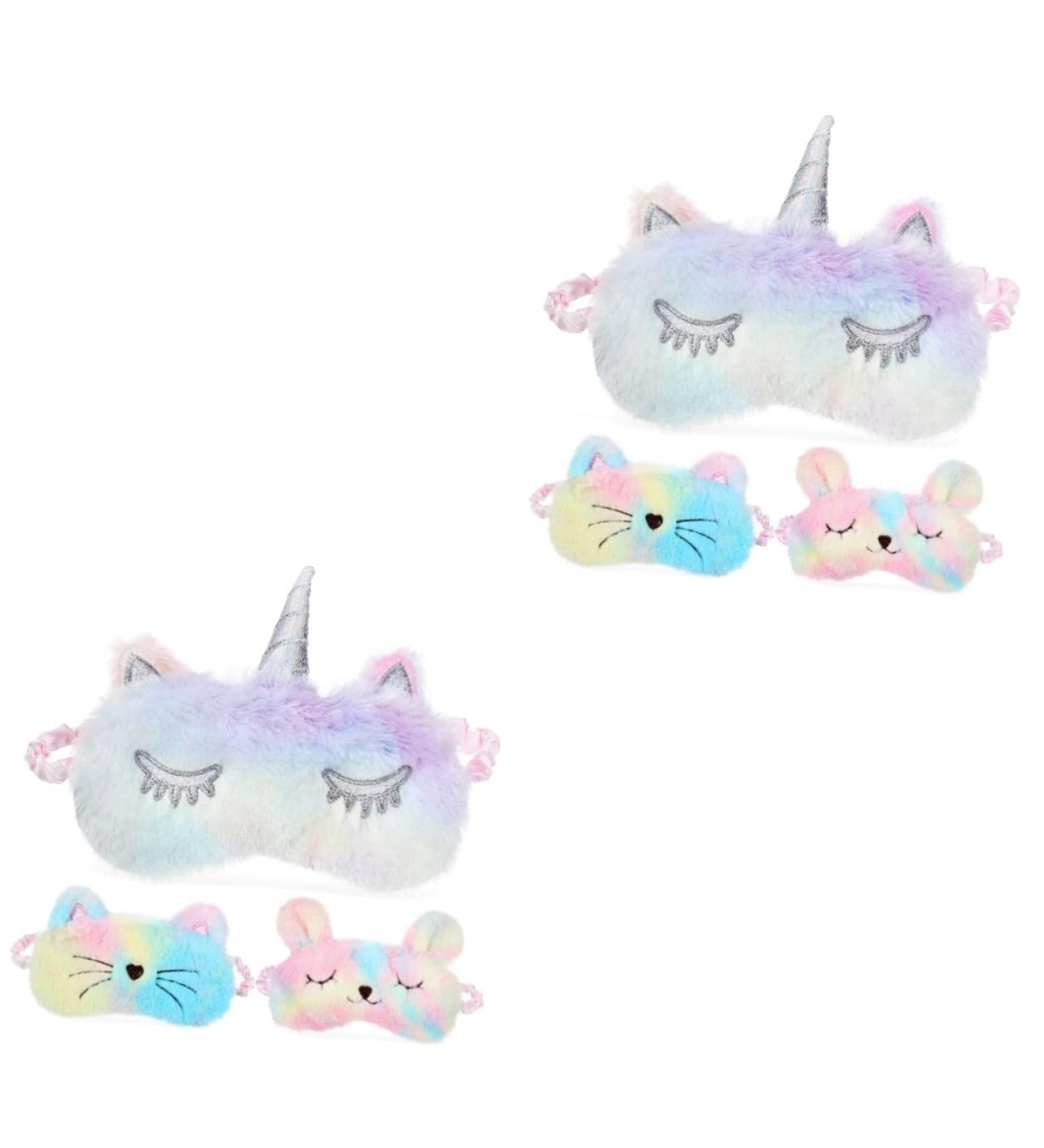 FOMIYES Unicorn Eye Masks - 6 Pcs Reusable Blindfold Sleep Masks for Kids & Adults | Cosplay Animal Accessories for Sleep & Office - Buy Online on GoSupps.com