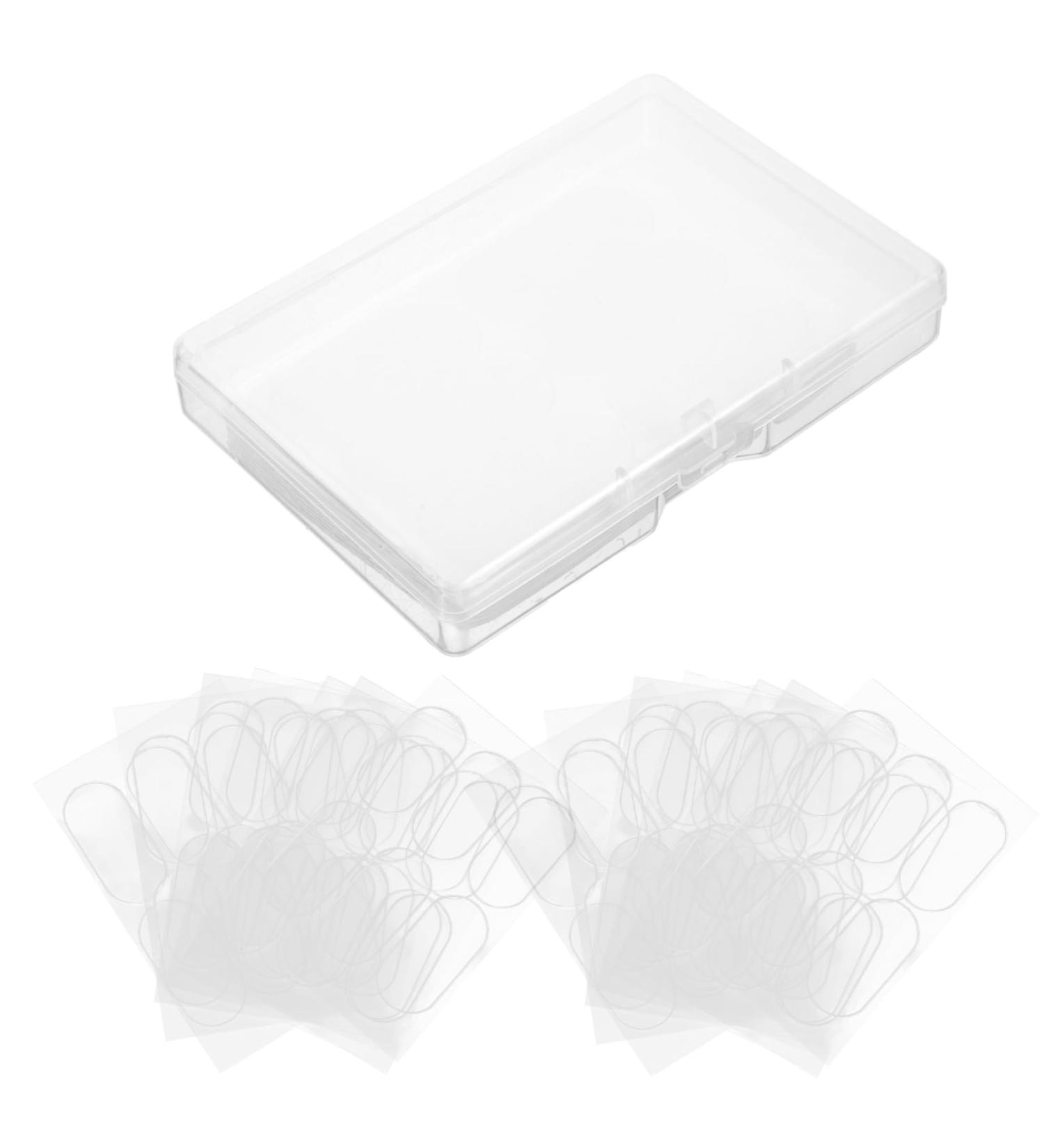 Silicone Ear Patch Stickers 60pcs - Portable Cosmetic Makeup Correction Tape - Transparent Earring Cosmetics Ear Tape 3.7x1.6cm - Buy Online on GoSupps.com