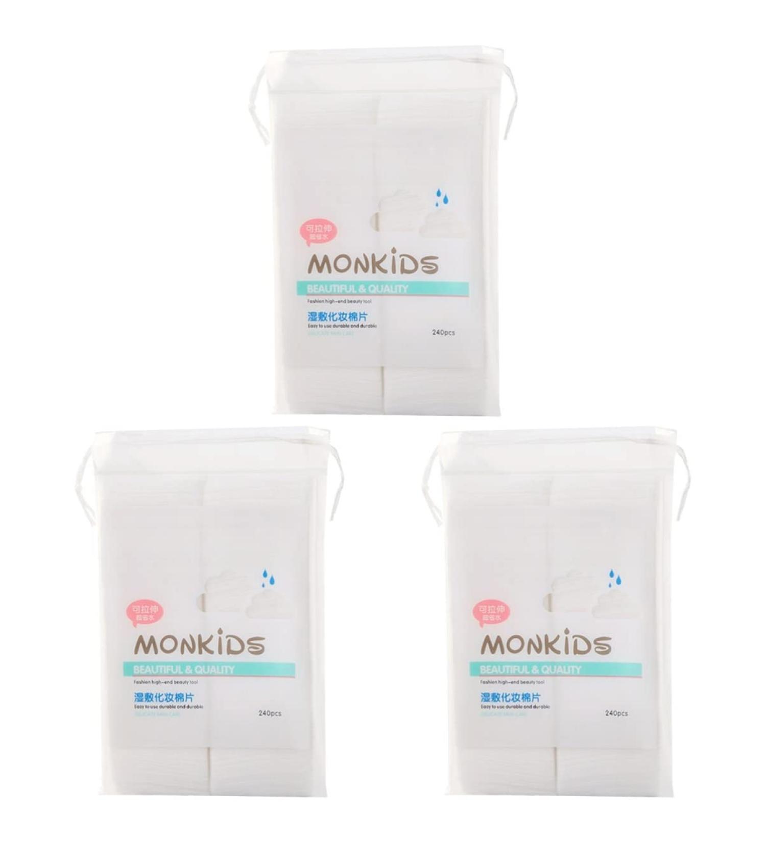 720 Pcs Makeup Accessories - Lint-Free Wipes Facial Cotton Pads & Nail Polish Remover - Ideal for Makeup Application and Removal - Buy Online on GoSupps.com