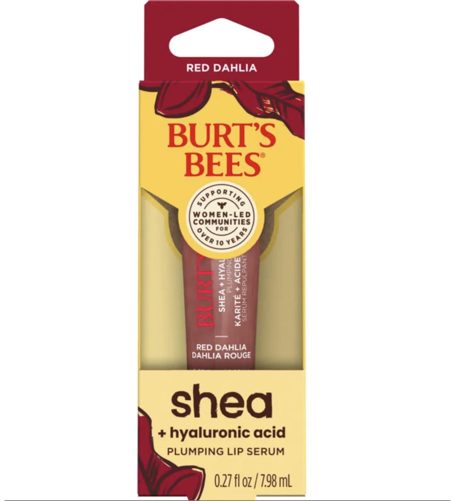 BURTS BEES Clear Shea & Hyaluronic Acid Plumping Lip Serum 0.27 FZ