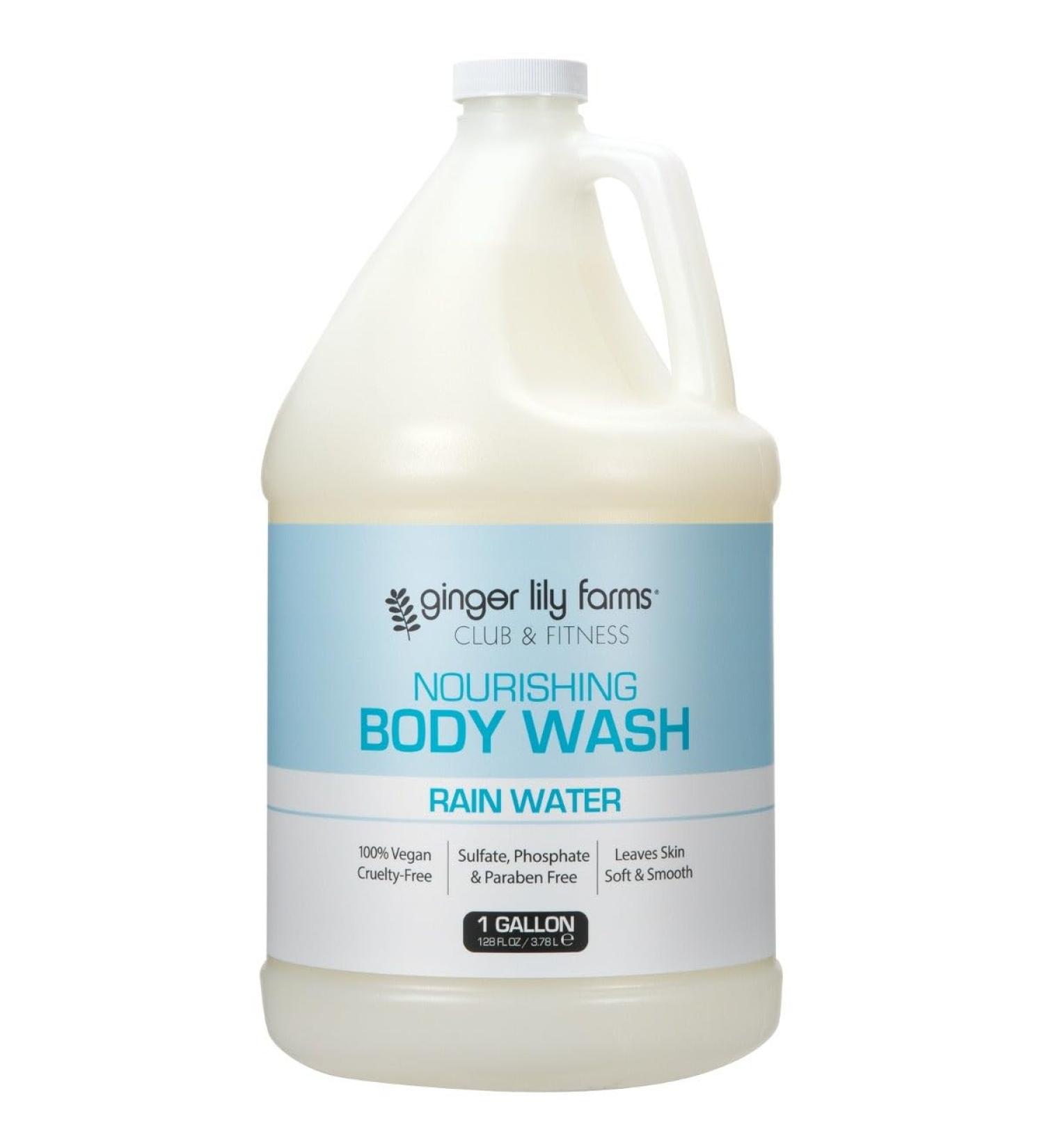 Buy Ginger Lily Farms Club & Fitness Nourishing Body Wash - 100% Vegan Cruelty-Free Rain Water Scent 1 Gallon Refill for Men & Women - International Shipping Available - Buy Online on GoSupps.com