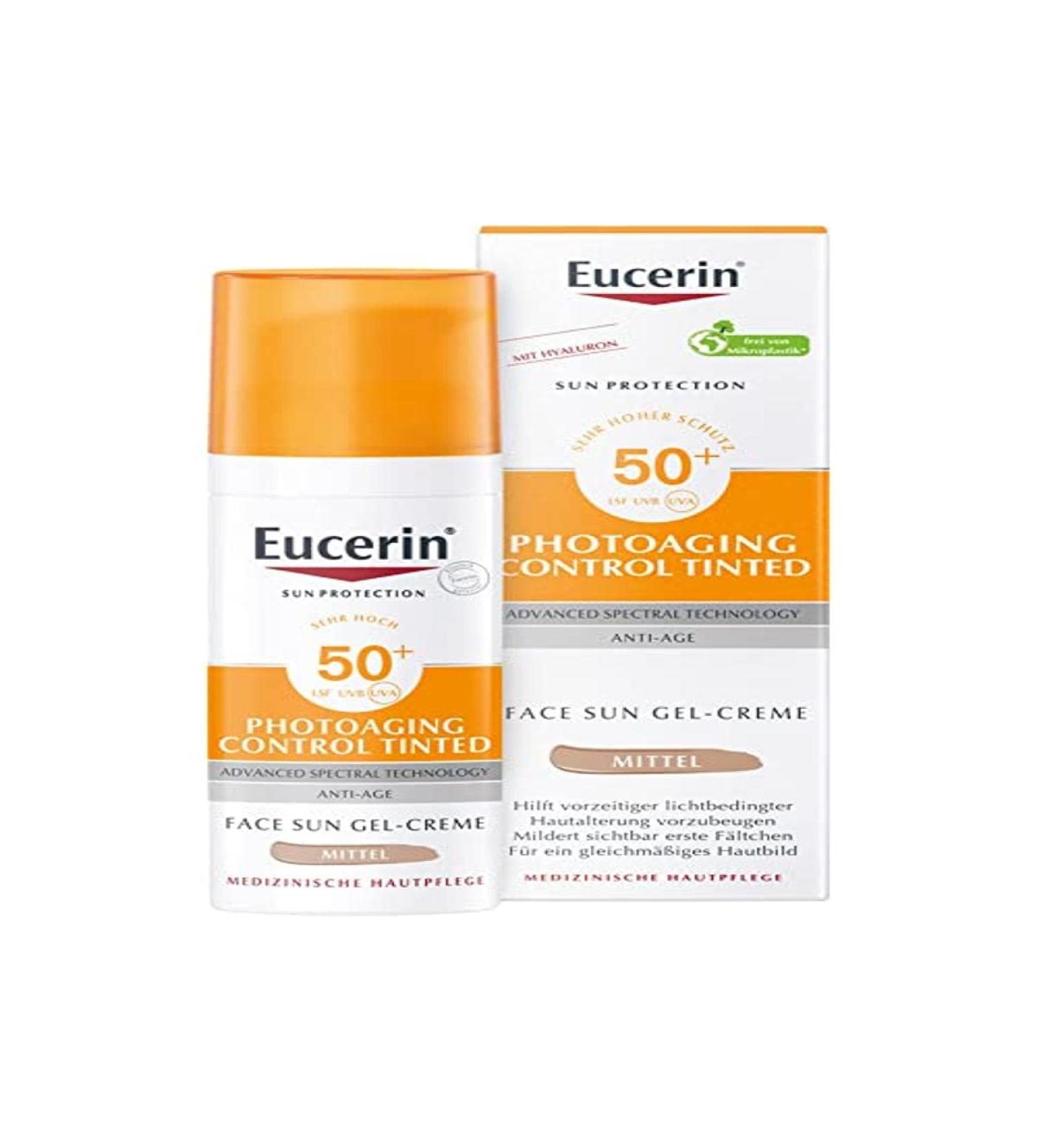 Eucerin Sun Photoaging Control Tinted Gel Cream Spf50+ Medium 50 ml