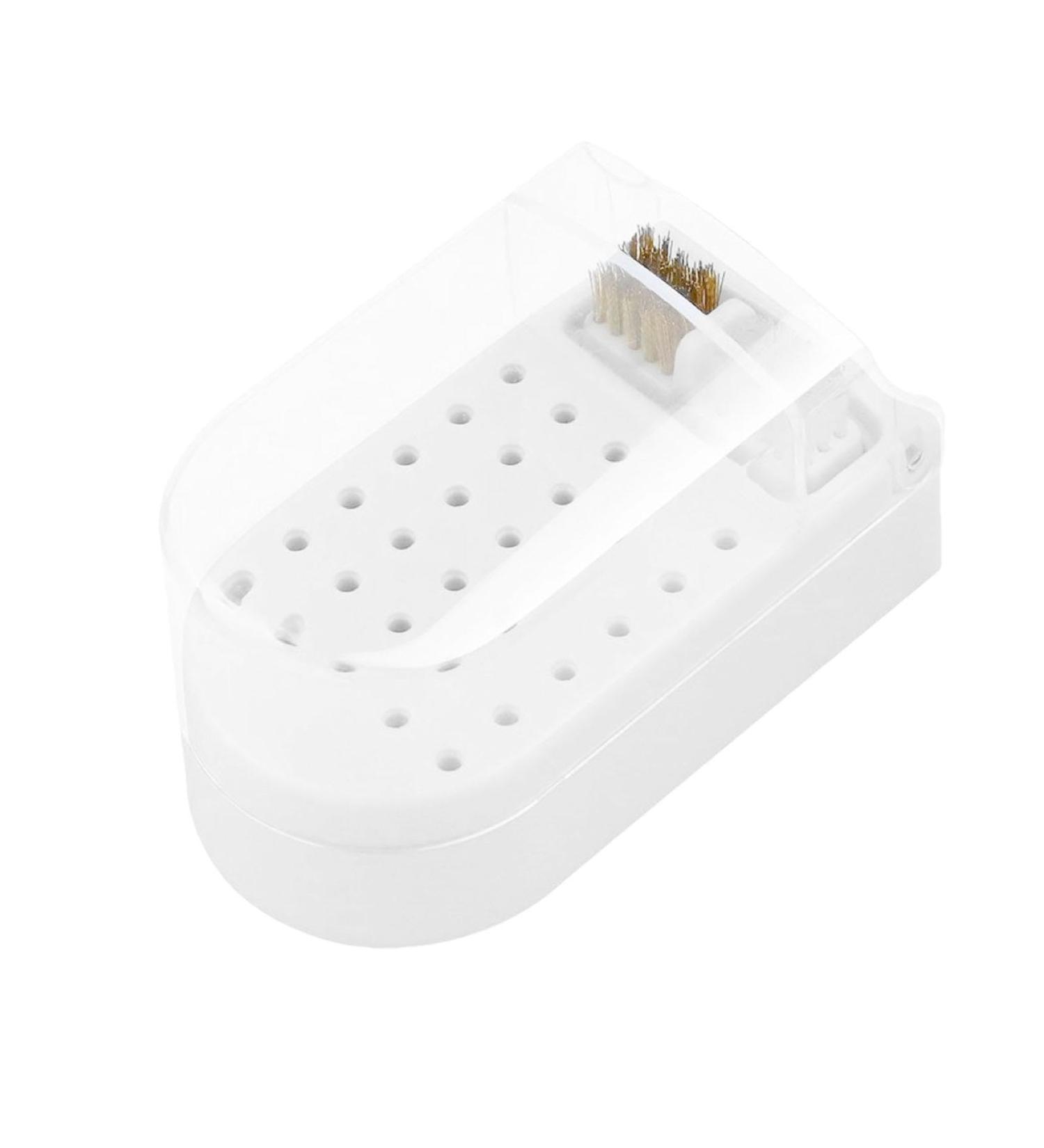 Nail Drill Bits Organizer - 30 Holes 2 in 1 Nail Drill Holder & Bit Set | Nail Drill Stand with Non-Slip Base Anti-Splash Design for Home Salon - Buy Online on GoSupps.com