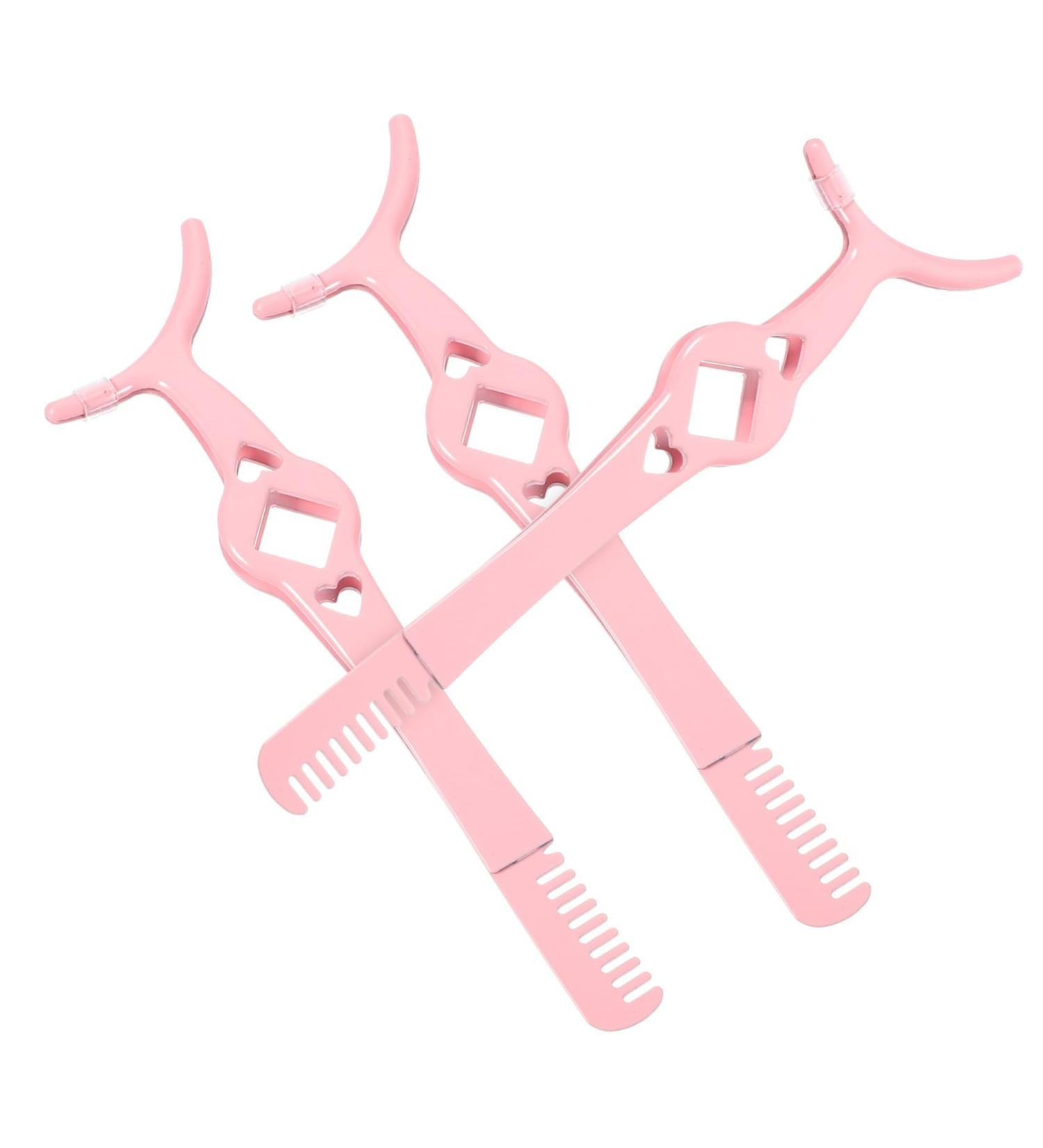 FOMIYES 3pcs Eyelash Curler & Tweezers Set | Cosmetic Lash Tools with Comb for Major Fake Eyelashes | Pink Eyelash Applicator 11.00X2.70X0.50CM - Shop Now - Buy Online on GoSupps.com