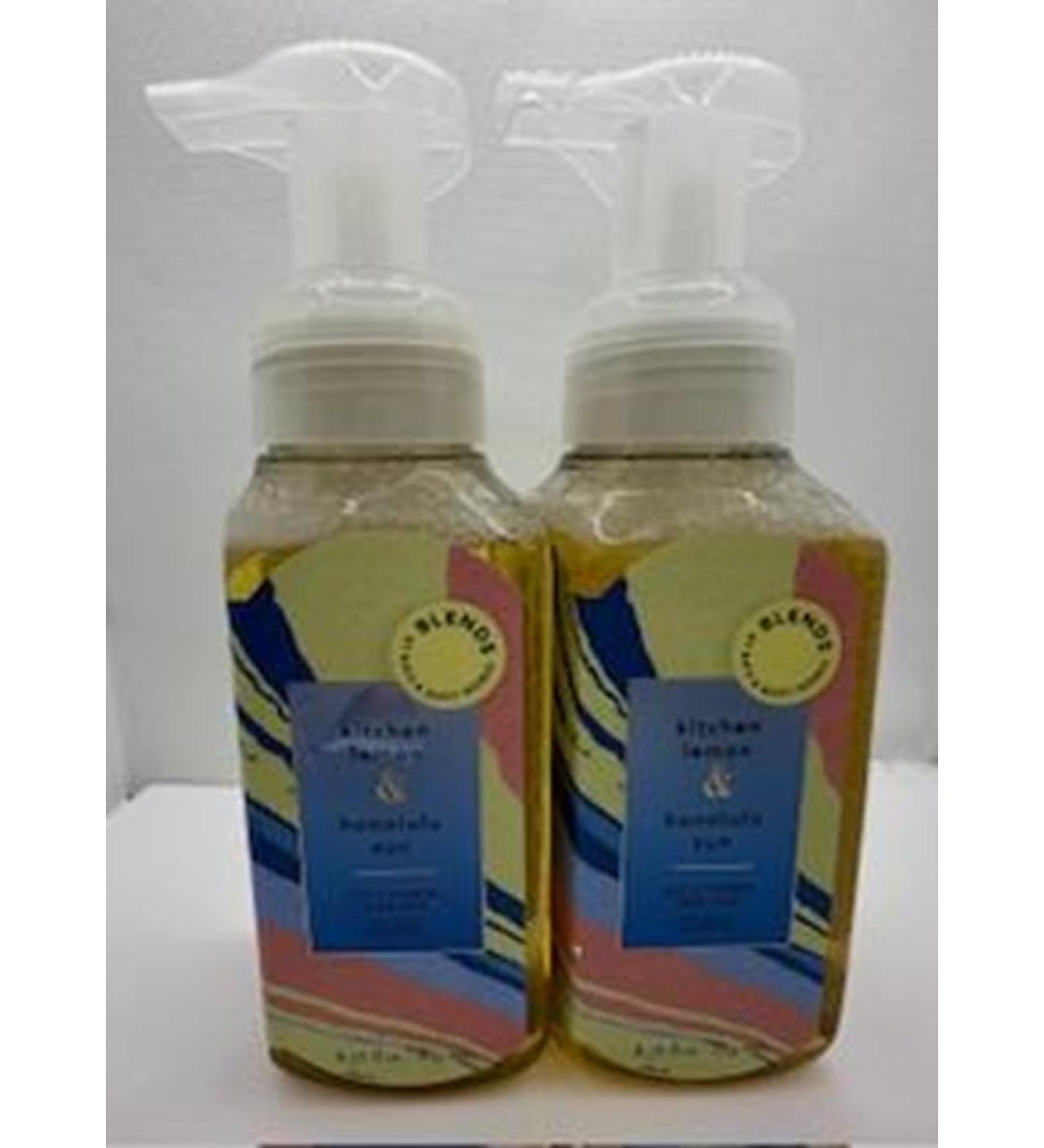 Set of 2 Blends Kitchen Lemon & Honolulu Sun Gentle Foaming Hand Soap 8.75 Ounce