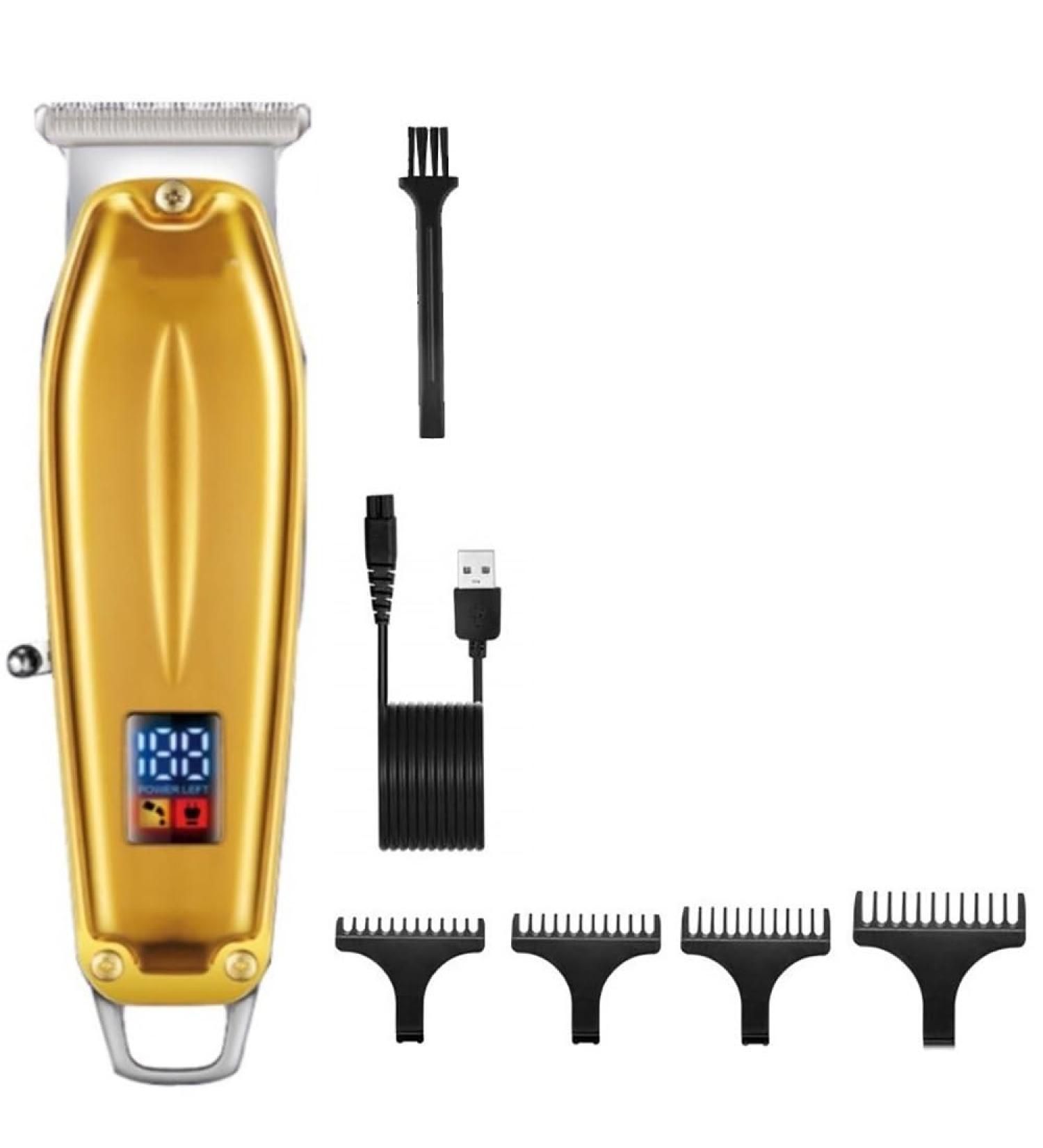 Premium USB Hair Clippers for Men - LED Display Mini Design & Engraving Trimmer - Buy Online on GoSupps.com