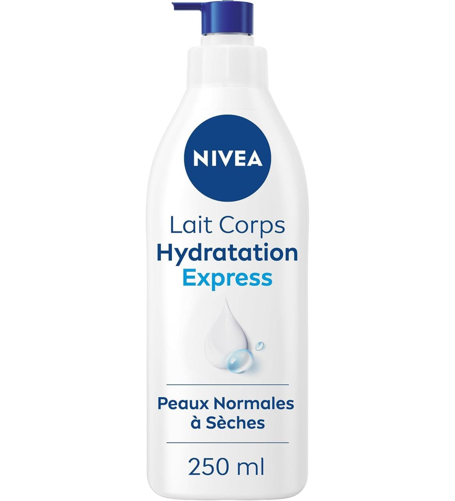 NIVEA Express Hydration Body Milk 72h (1 x 250 ml) Moisturizing body milk with pure Hyaluronic Acid Body care - Buy Online on GoSupps.com