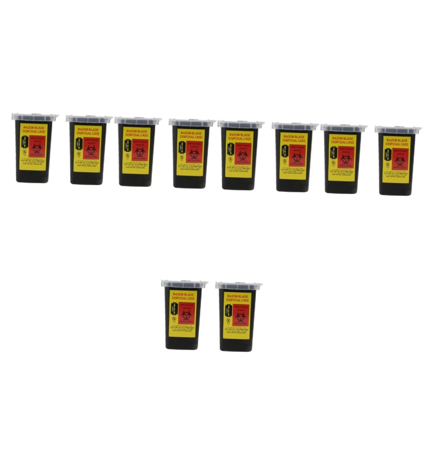 Angoily 10 STK Klinge Storage Box - Razor Blade Disposal Container for Portable Tool Cases - Ideal for Waste Blades & Beard Care - Buy Online on GoSupps.com