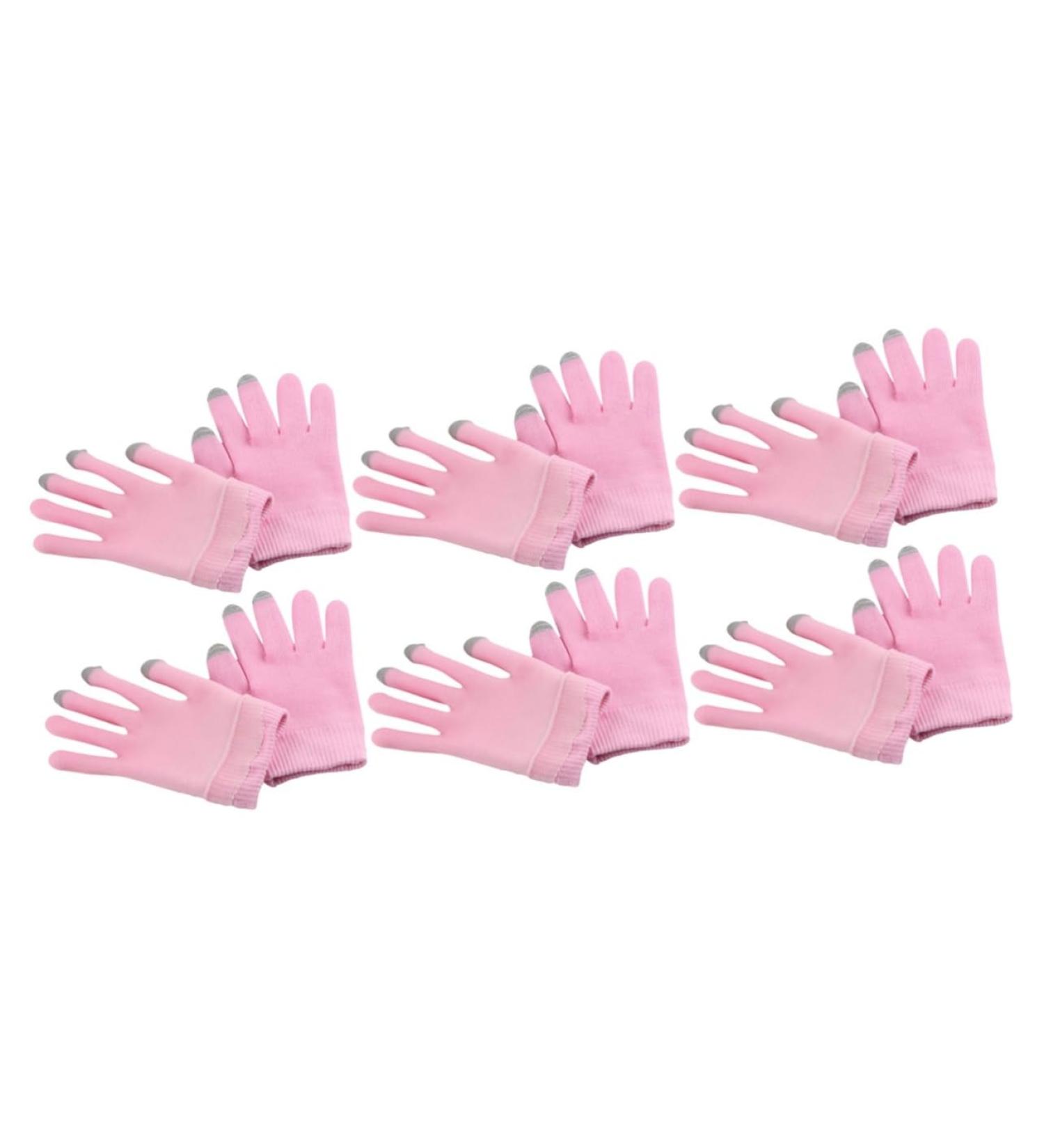 minkissy 6 Pairs Moisturizing Gloves Gel Gloves Gels Hand Cover Cracked Hands Repair Moisturizing Spa Gloves Sleeping Gloves Gels Gloves Miss Dryness Conductive Yarn Hand Covering Pink - Buy Online on GoSupps.com