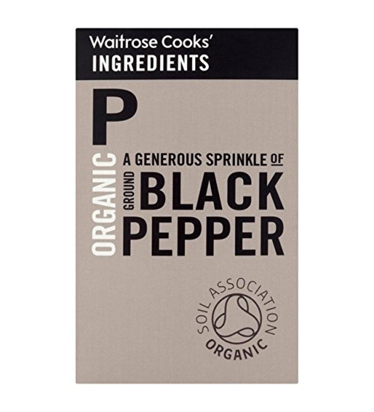 Cooks' Ingredients Organic ground black pepper 45g
