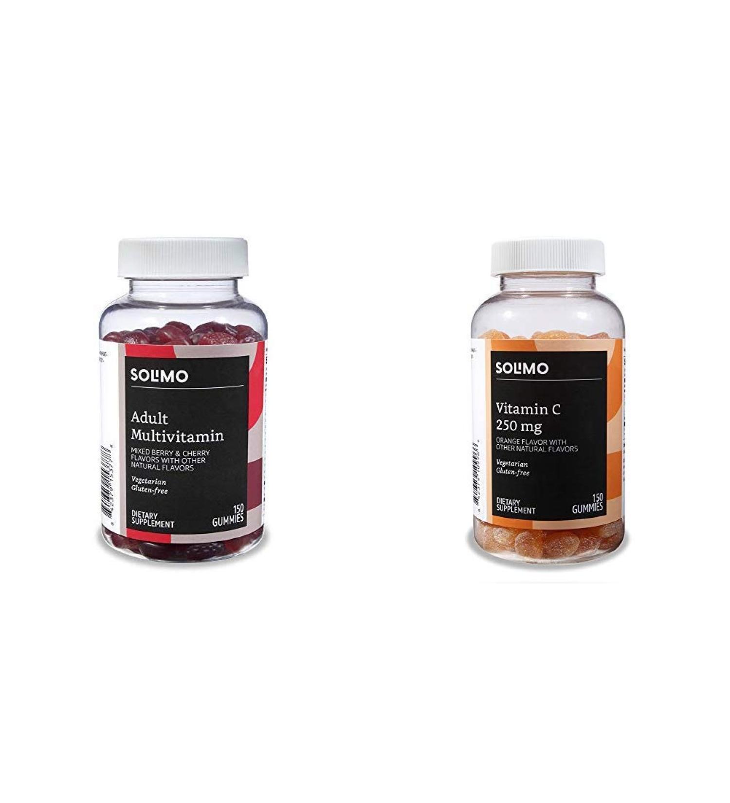 Solimo Adult Multivitamin & Vitamin C Gummies Bundle - 150 Gummies, 75-Day Supply - Buy Online on GoSupps.com