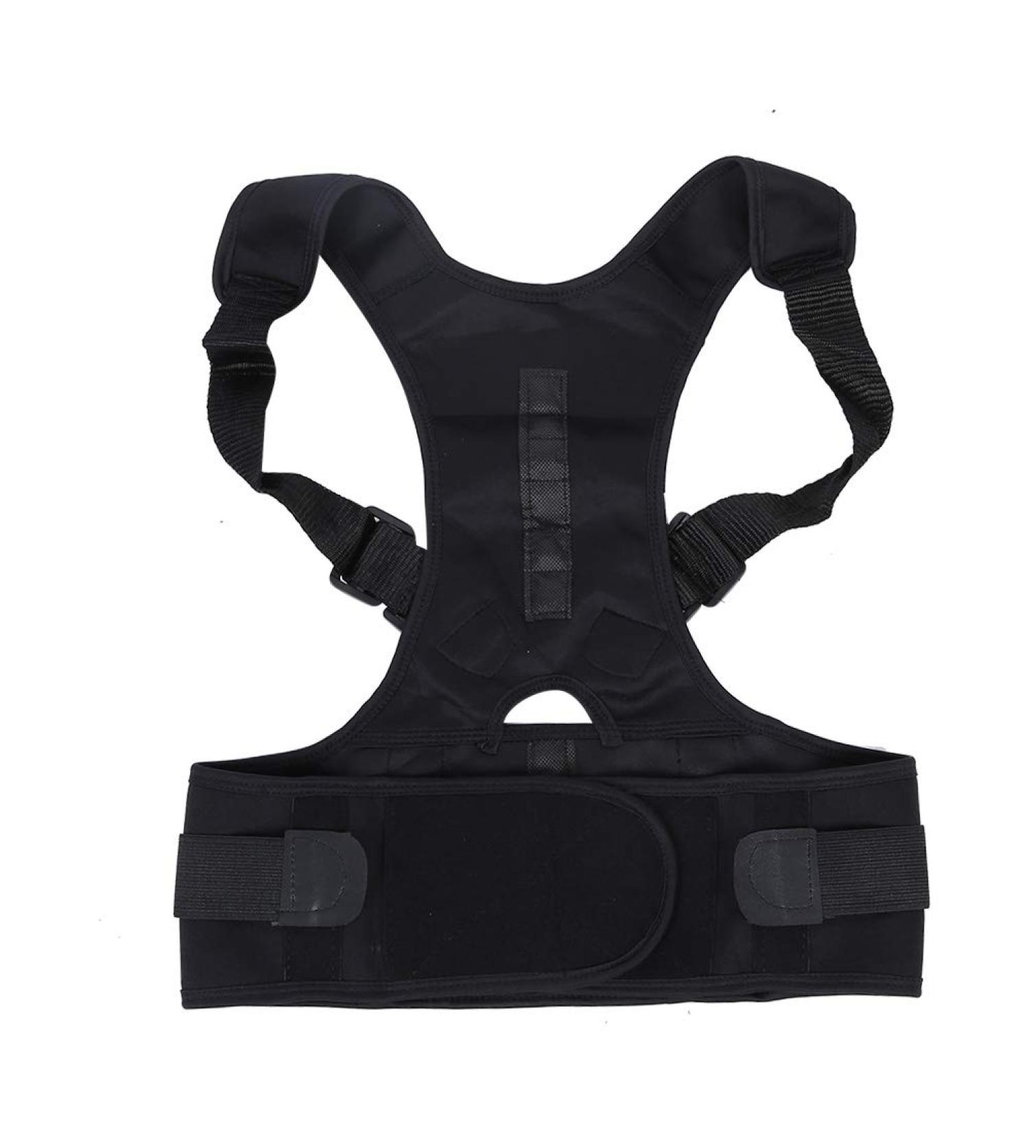 Buy ZJchao Posture Corrector for Men & Women | Comfortable Adjustable Back Support & Breathable Back Brace for Pain Relief - Improve Hump (Black - Buy Online on GoSupps.com