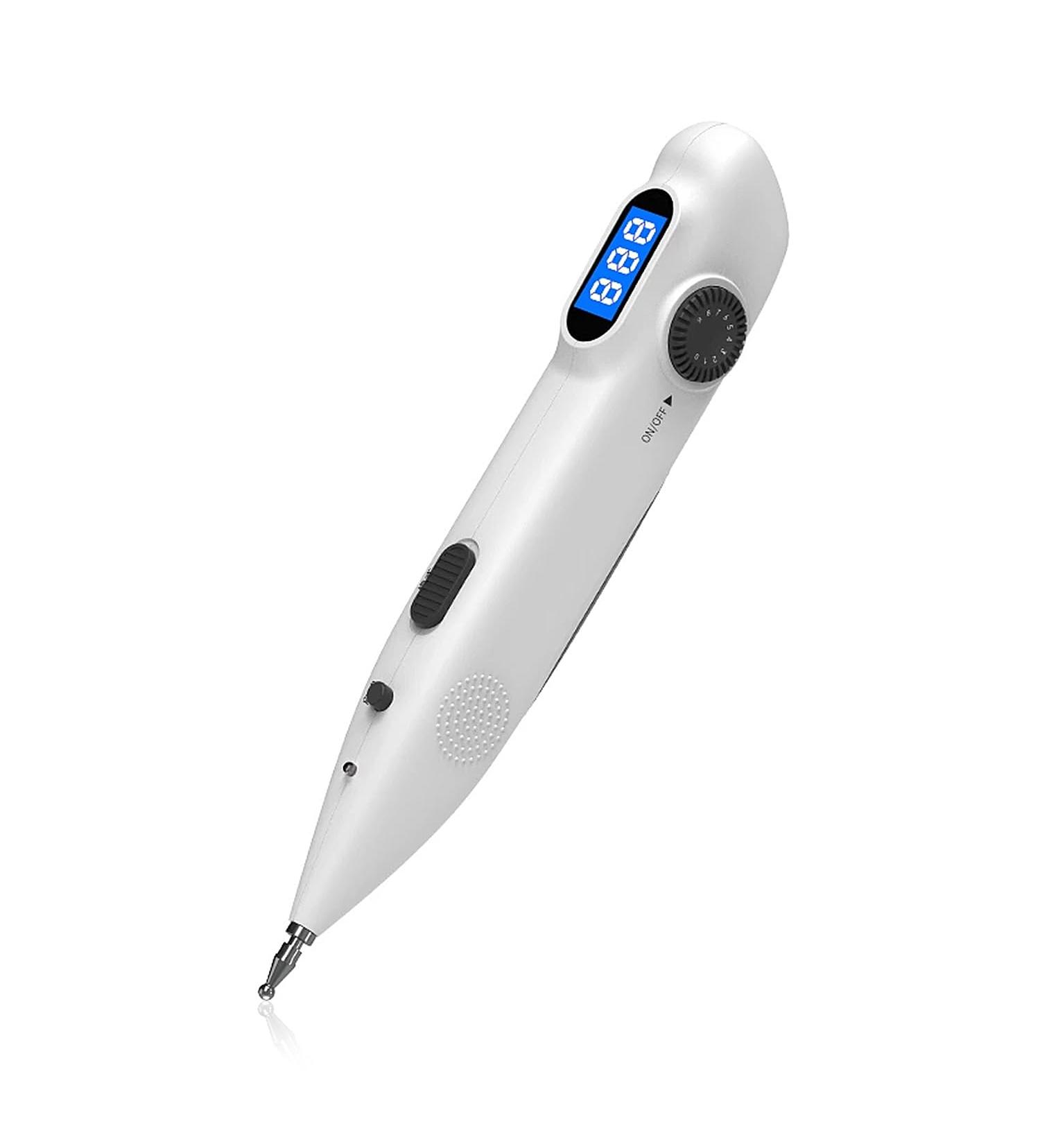 DAM SC896 Electronic Acupuncture Pen - Digital Display 3 Modes 9 Intensity Settings - White - Compact Portable Relief Tool for Pain Management - Buy Online on GoSupps.com