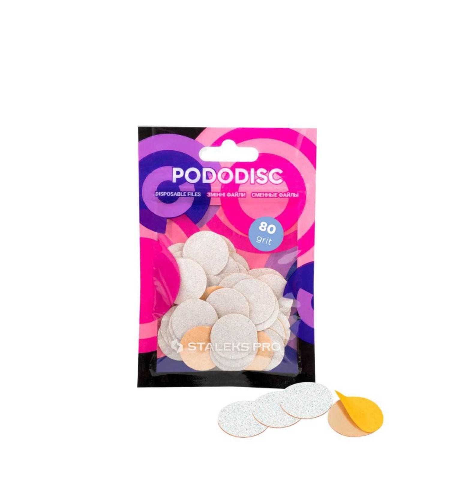 Buy STALEKS PRO Pododisc 50 Grinding Discs for Nail Lathes - 20mm Pedicure Discs (Grain Size 80) | International Shipping Available - Buy Online on GoSupps.com