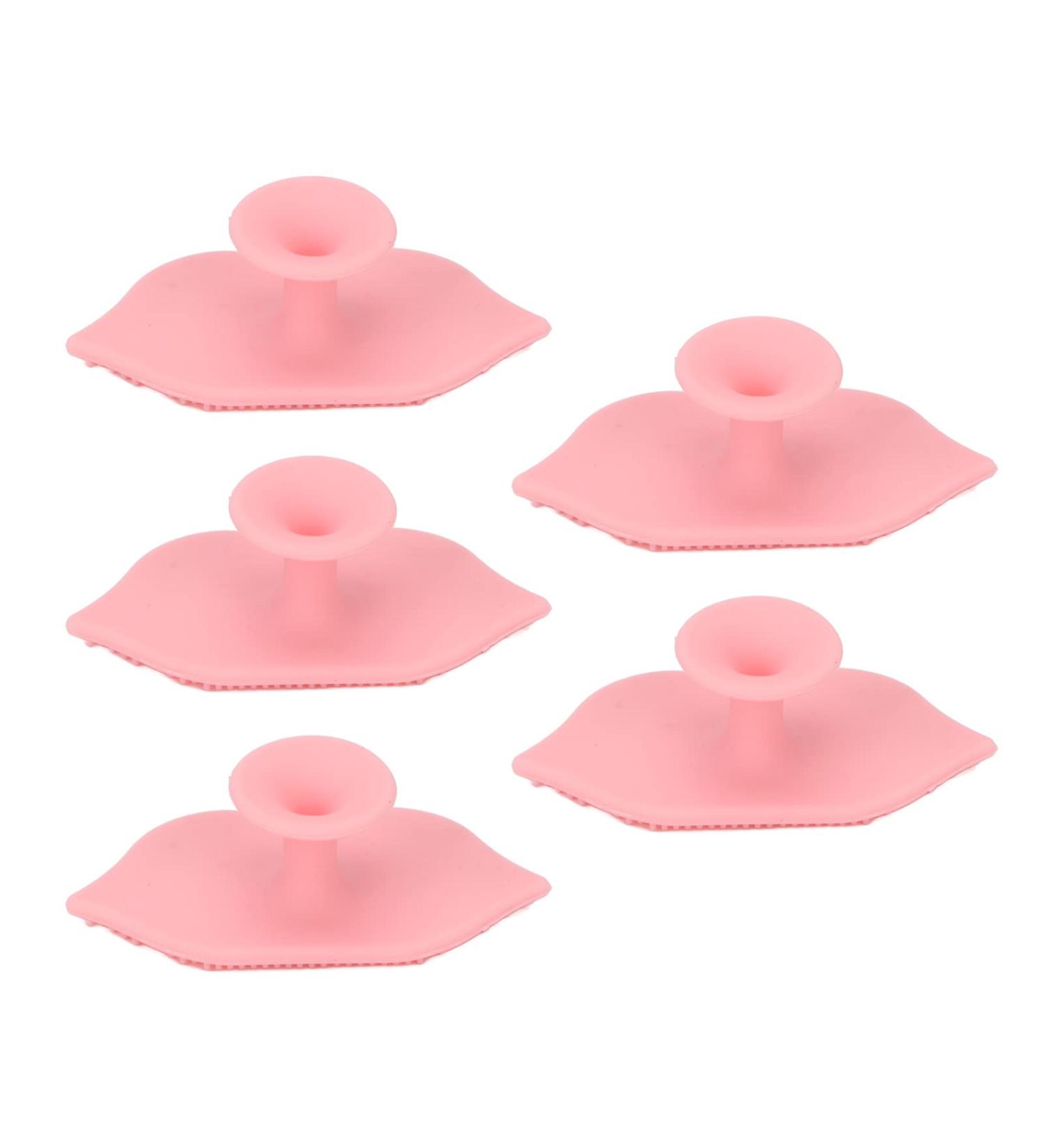 Silicone Exfoliating Lip Brush Set - 5 PCS Deep Cleaning Portable Travel-Friendly Lip Scrubbers with Sucking Cup - Buy Online on GoSupps.com