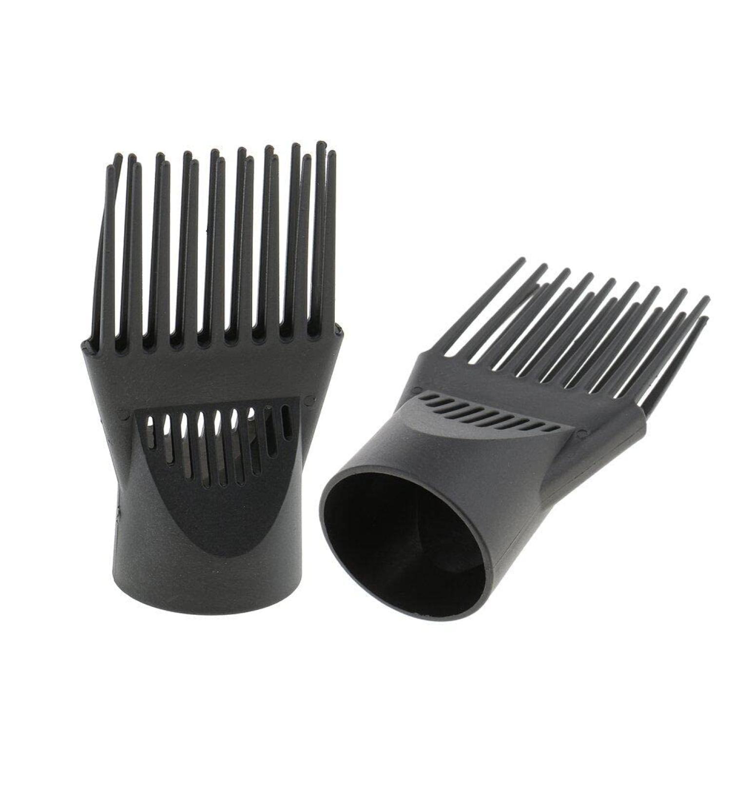 PULABO 2pcs Professional Universal Hairdressing Salon Hair Dryer Diffuser Wind Blow Cover Comb Attachment Nozzle Black Reusable Plastic Popular - Buy Online on GoSupps.com