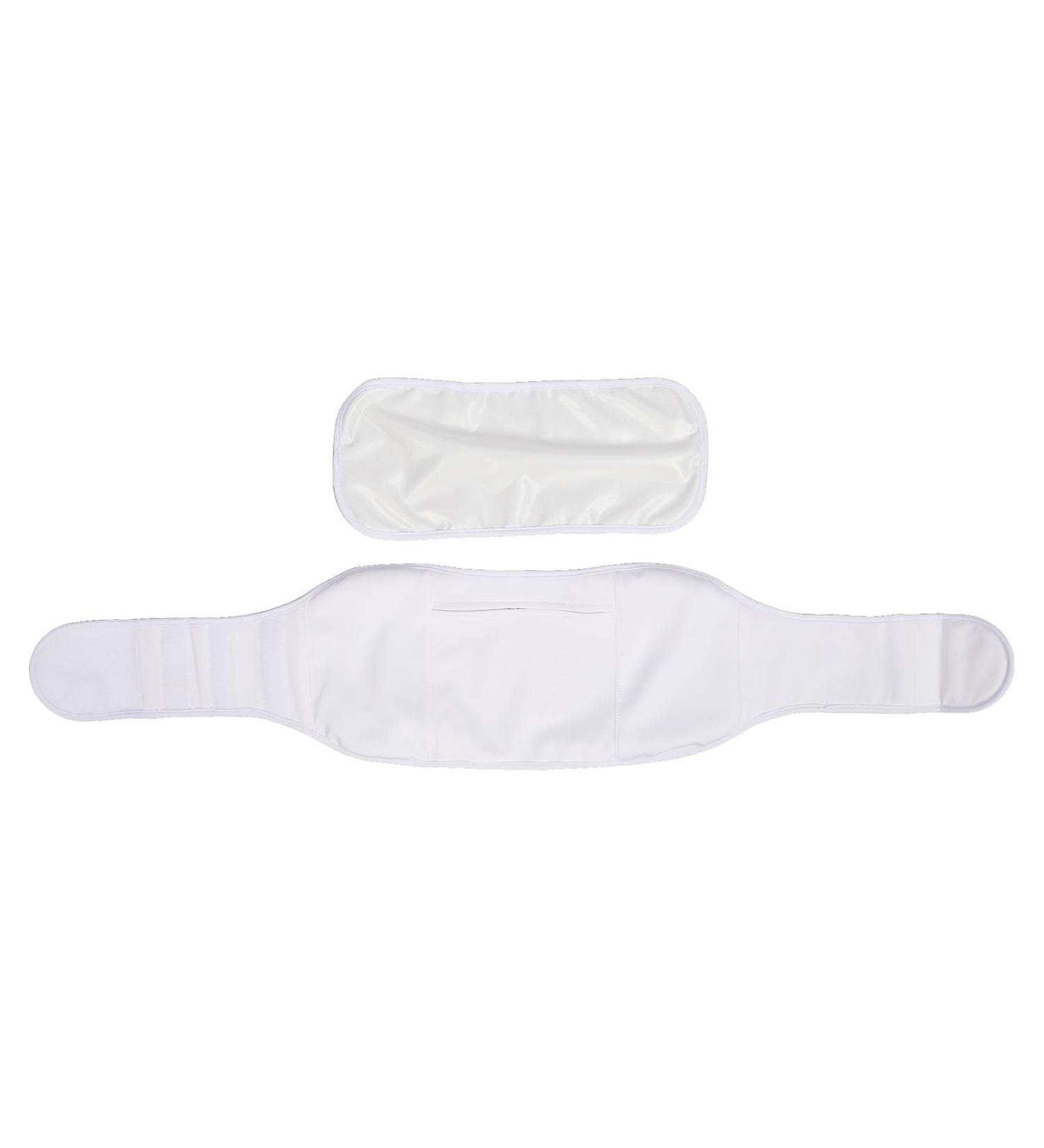 Castor Oil Wrap Set for Waist & Neck - Reusable Bio-Rigid Cotton Compress for Relaxation | International Shipping Available - Buy Online on GoSupps.com