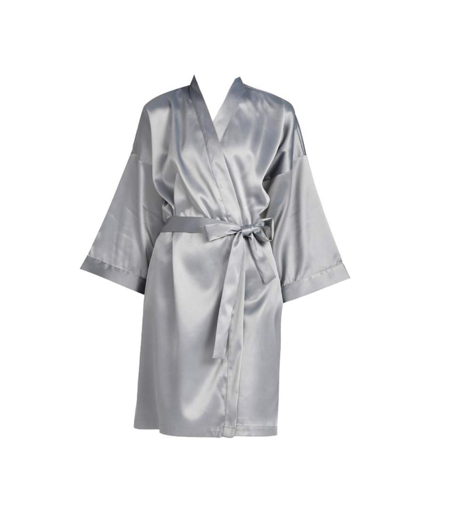 Buy Mollensiuer Silver Salon Robe - Stylish Hair Cutting Smock for Clients | International Shipping Available - Buy Online on GoSupps.com