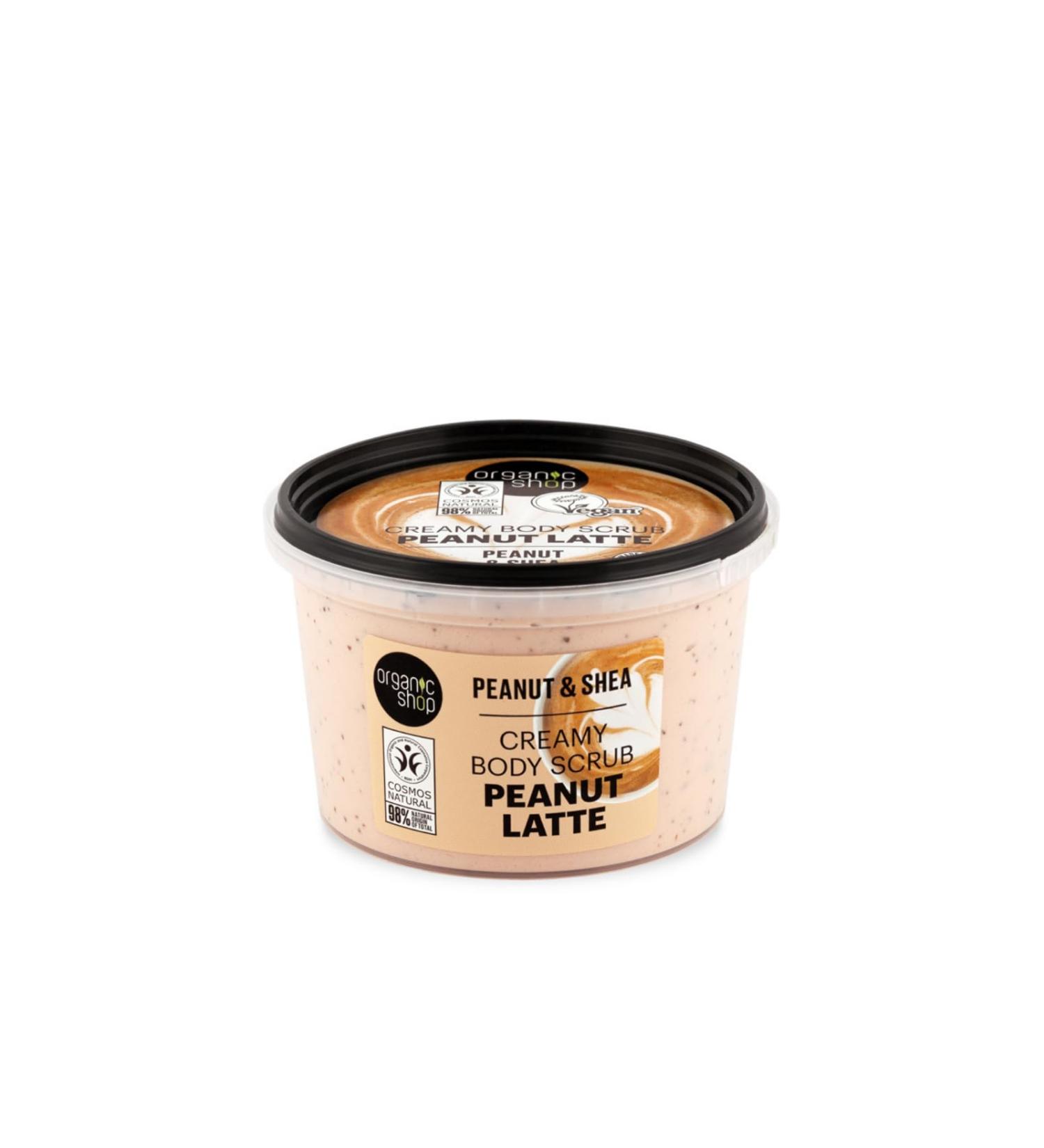 Organic Peanut Latte Creamy Body Scrub with Shea - 250 ml - Buy Online on GoSupps.com