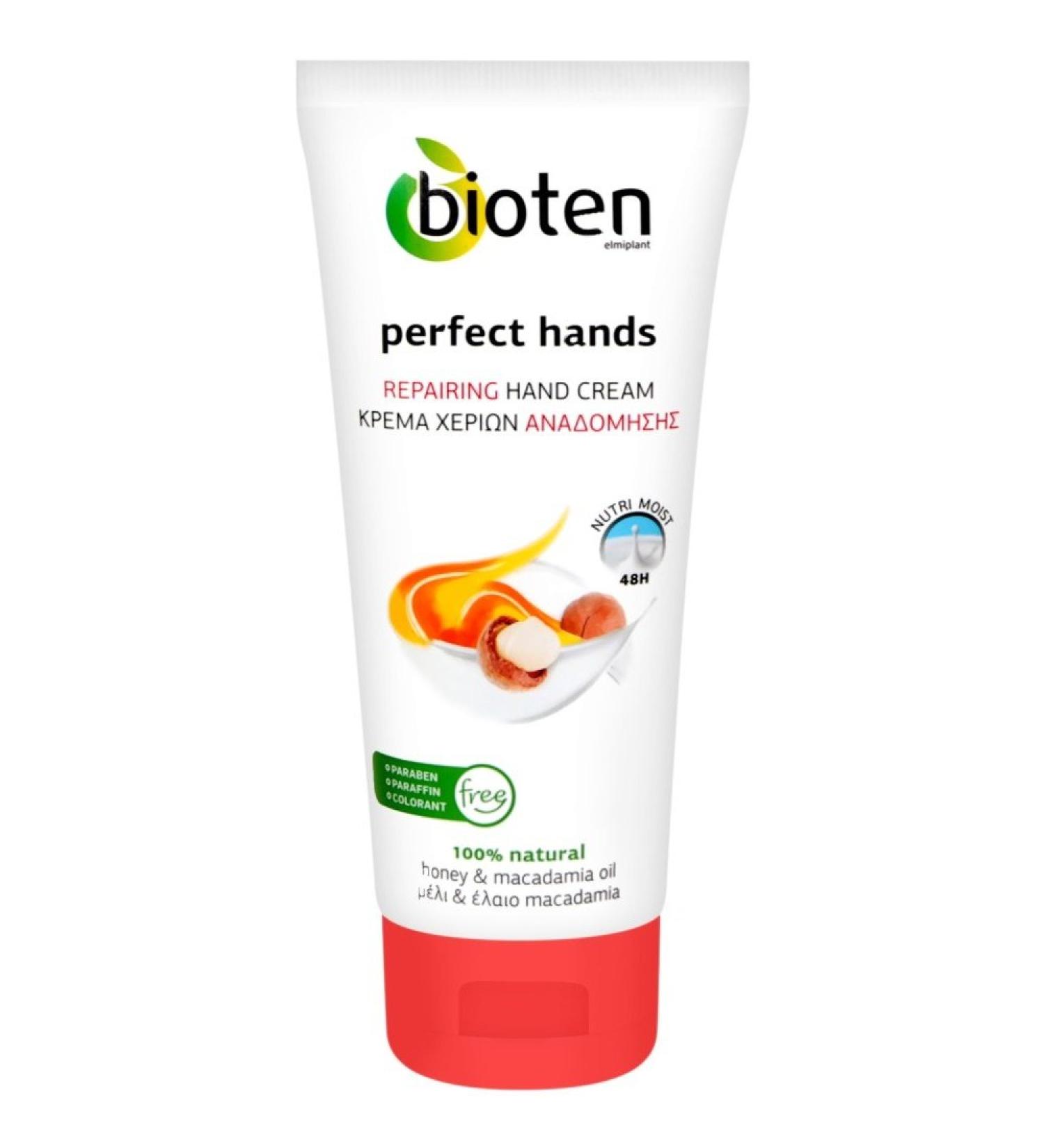 Nourishing & Repairing Hand Cream - For Very Dry & Chapped Hands Contains Honey and Macadamia Oil by Bioten
