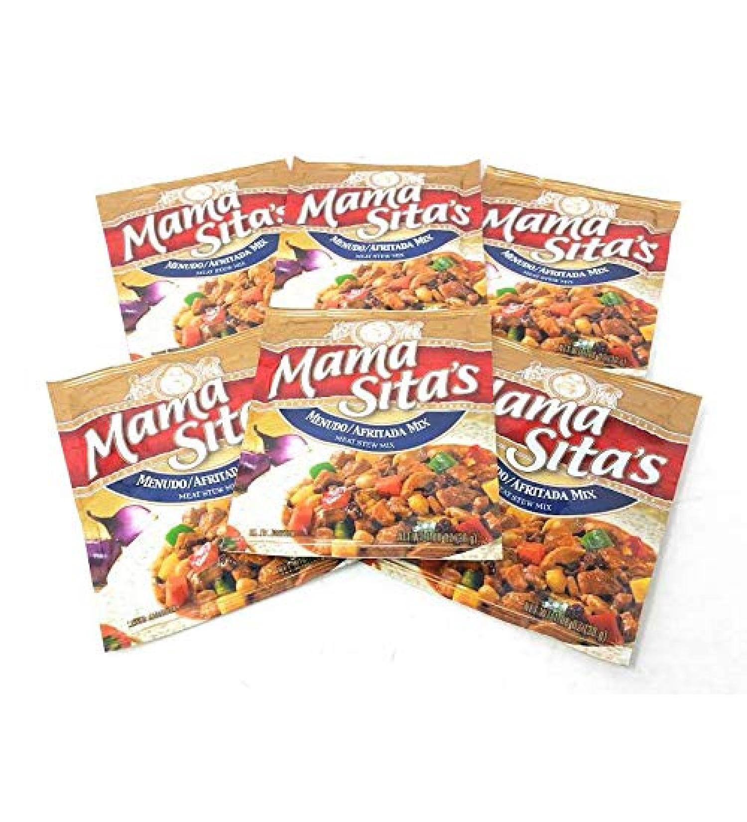 Mama Sita's Menudo/Afritada Meat Stew Mix, Six(6) Pack, 1.06 oz(30g)