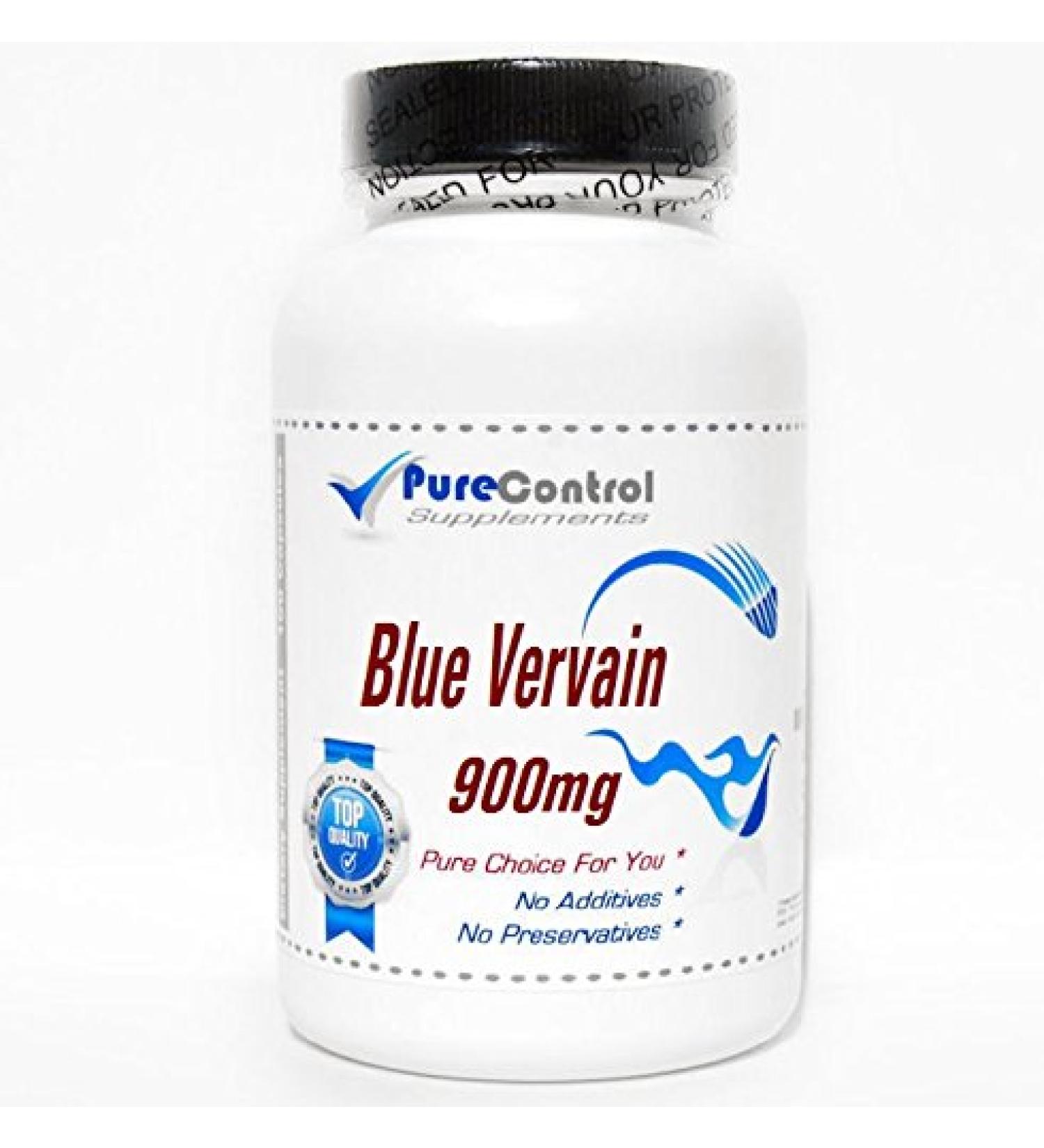 Blue Vervain 900mg // 180 Capsules // Pure // by PureControl Supplements