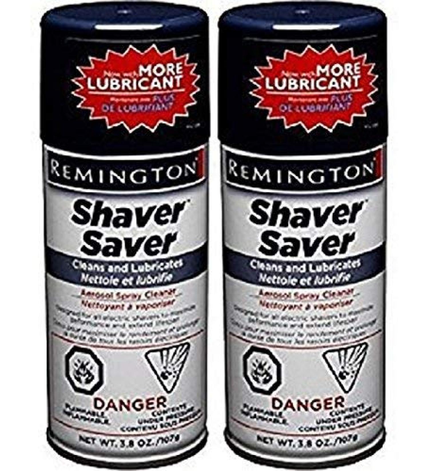 Remington SP-4 Shaver Saver Cleaner & Lubricant Spray 3.8oz - Pack of 2 Cans - Buy Online on GoSupps.com