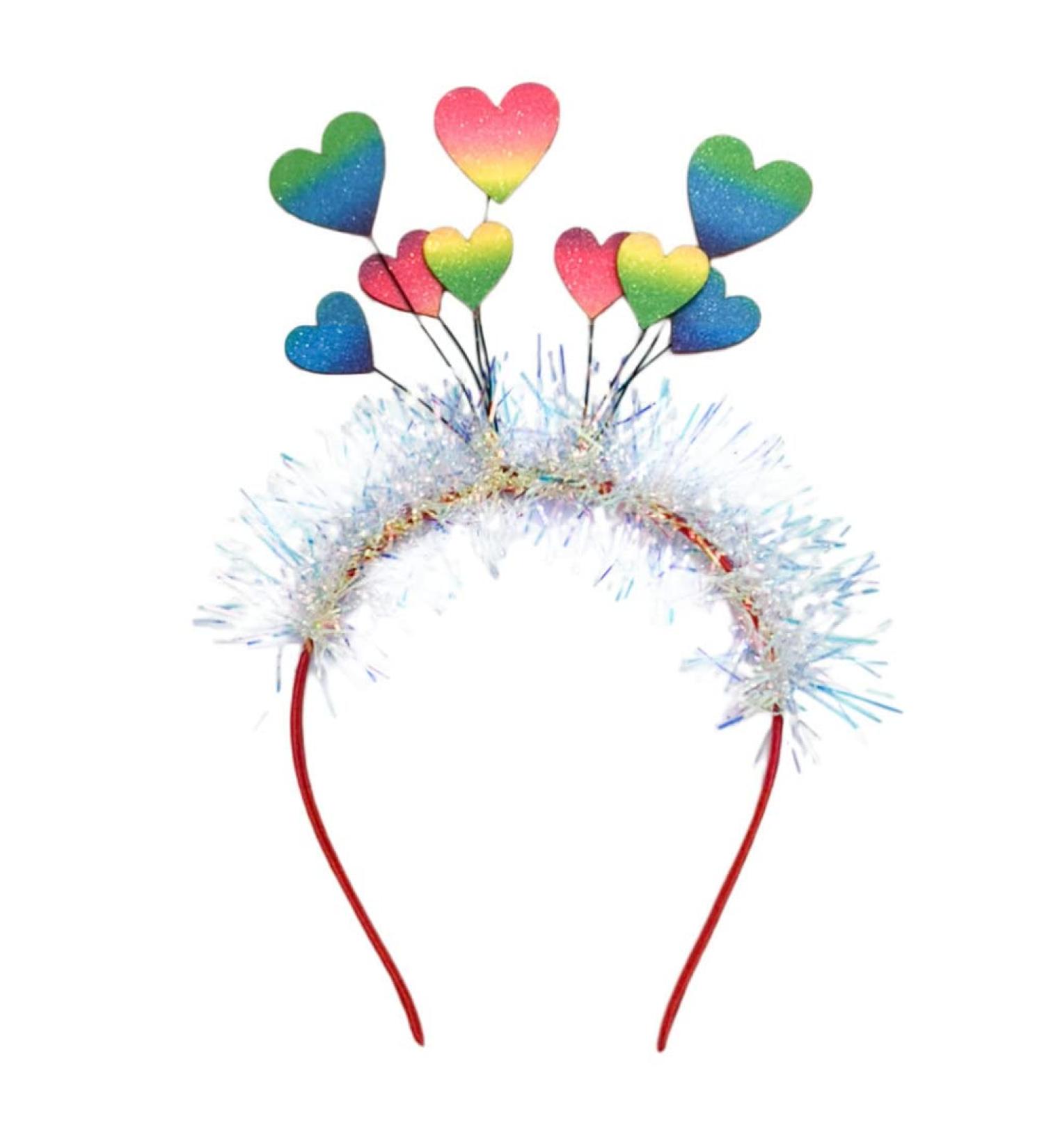 FRCOLOR Valentines Day Heart Head Boppers Headband Red Heart Hair Hoop Valentine Party Hair Accessories Photo Props - Buy Online on GoSupps.com