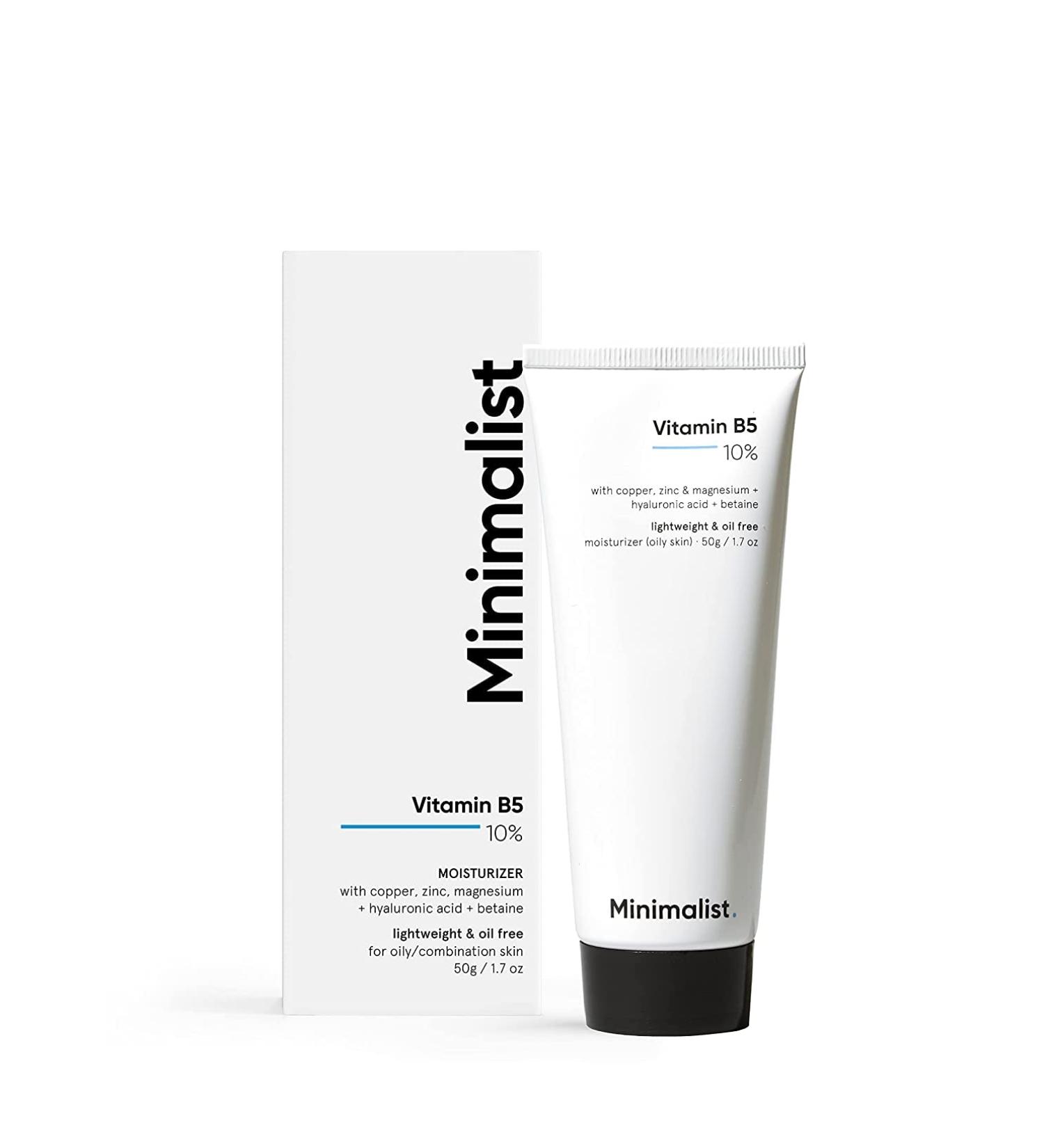 Vitamin B5 10% Oil-Free Face Moisturizer Gel - Lightweight Formula for Oily, Acne-Prone Skin - Buy Online on GoSupps.com